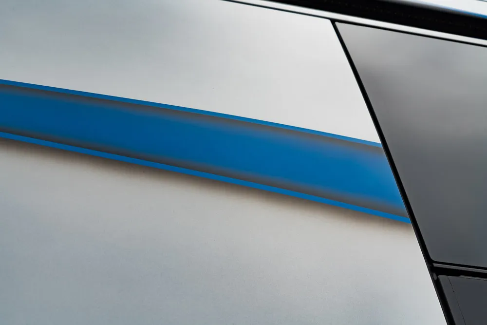 Interior craftsmanship and material detail in 2022 Marathon Coach 1353