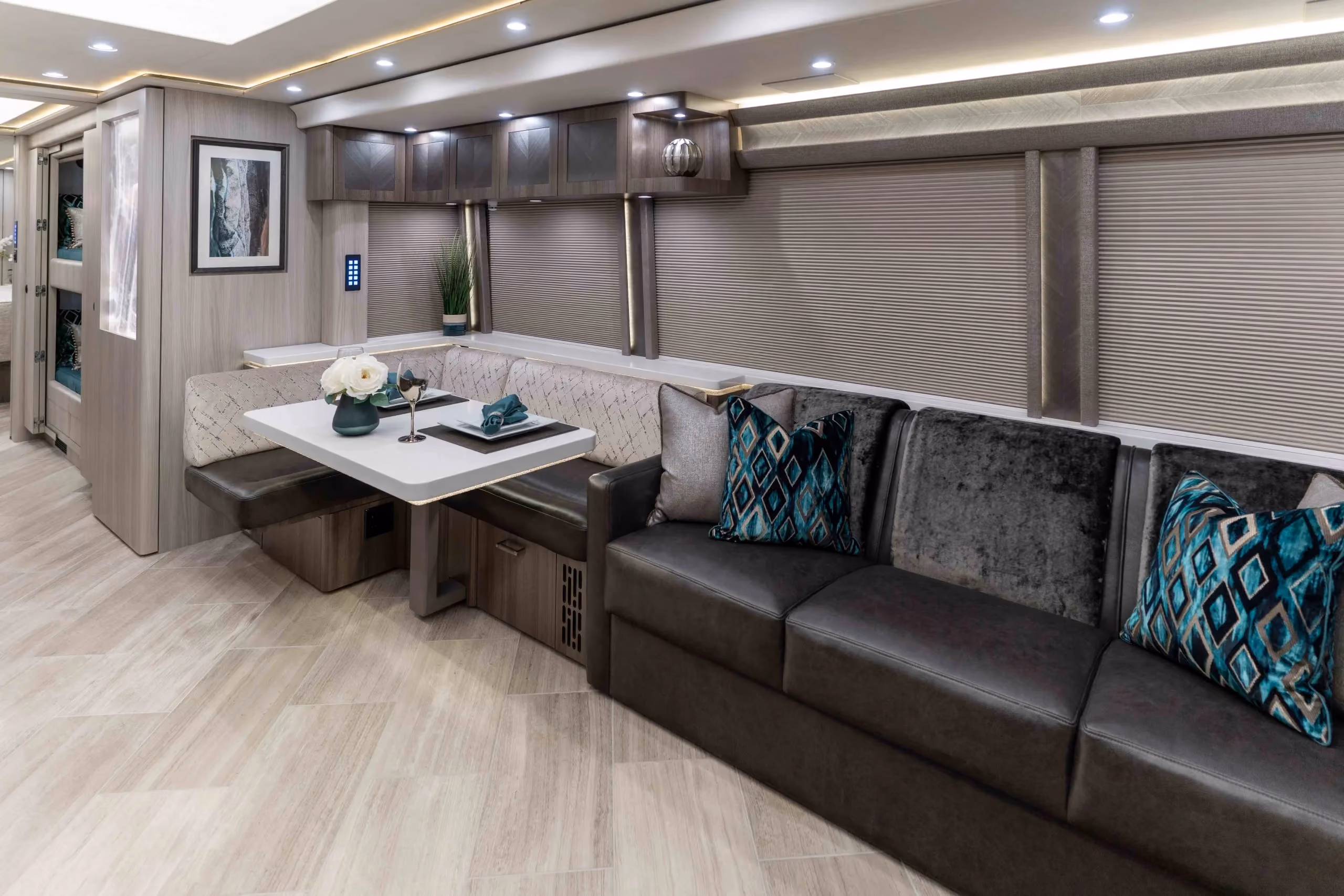 Interior overview of Marathon Coach 1352