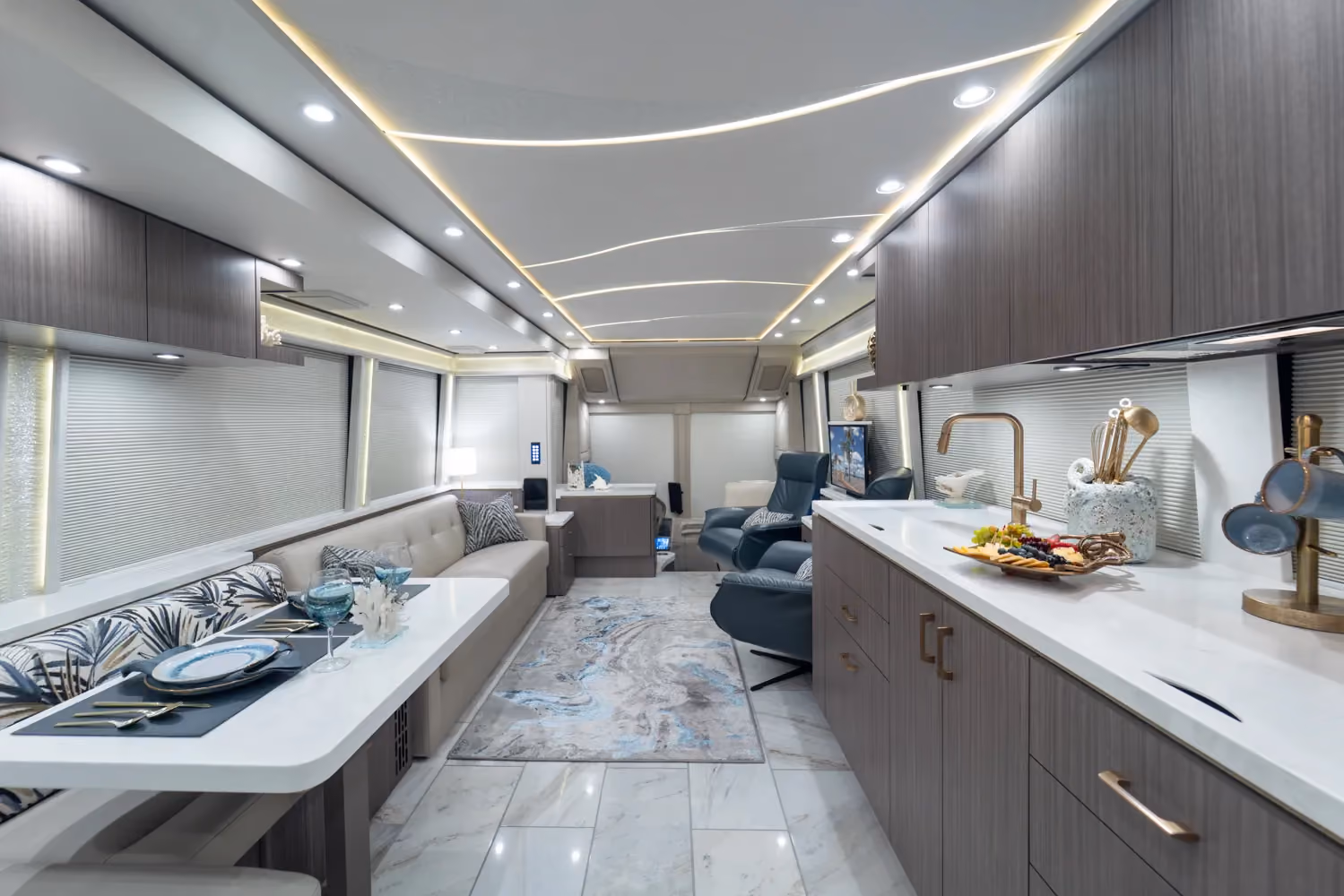 Interior of Marathon Coach #1410 | Luxury Motorcoach for Sale