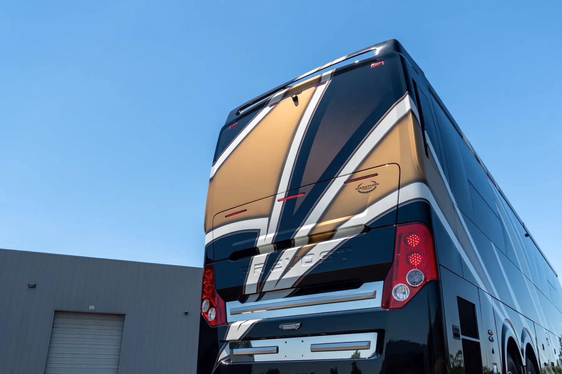 Exterior of Marathon Coach #1408 | Luxury Motorcoach for Sale