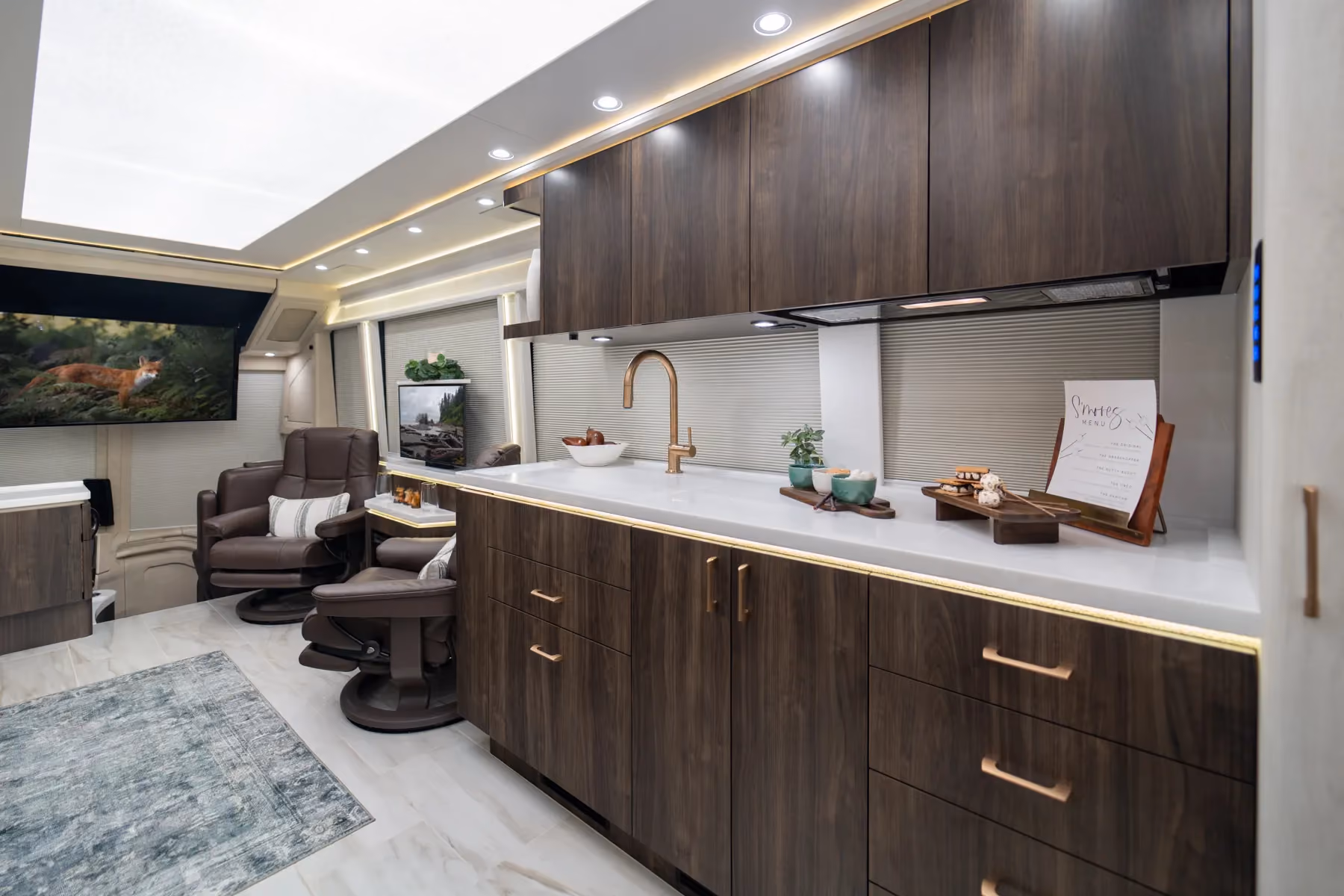 Interior of Marathon Coach #1408 | Luxury Motorcoach for Sale
