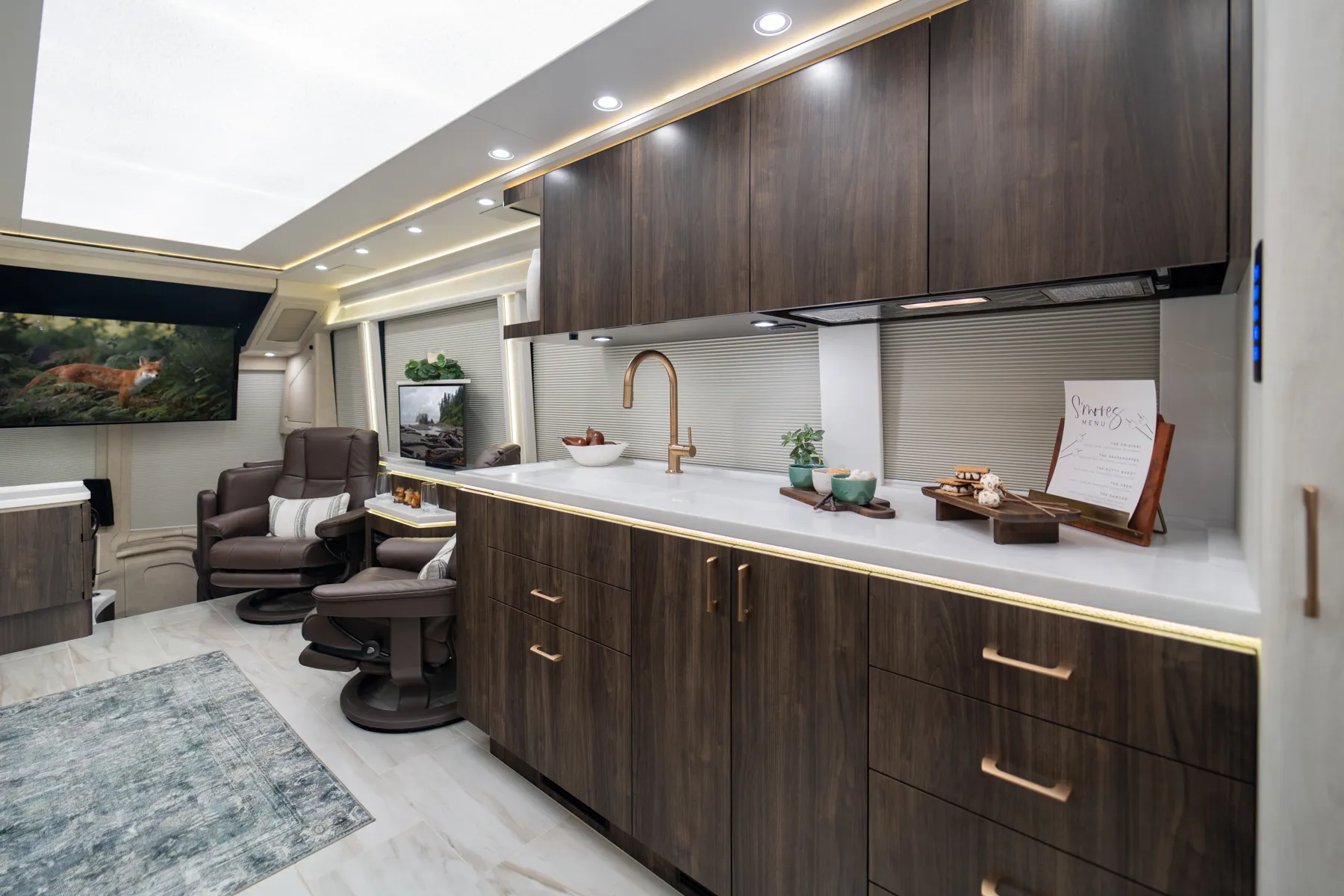 Interior of Marathon Coach #1408 | Luxury Motorcoach for Sale