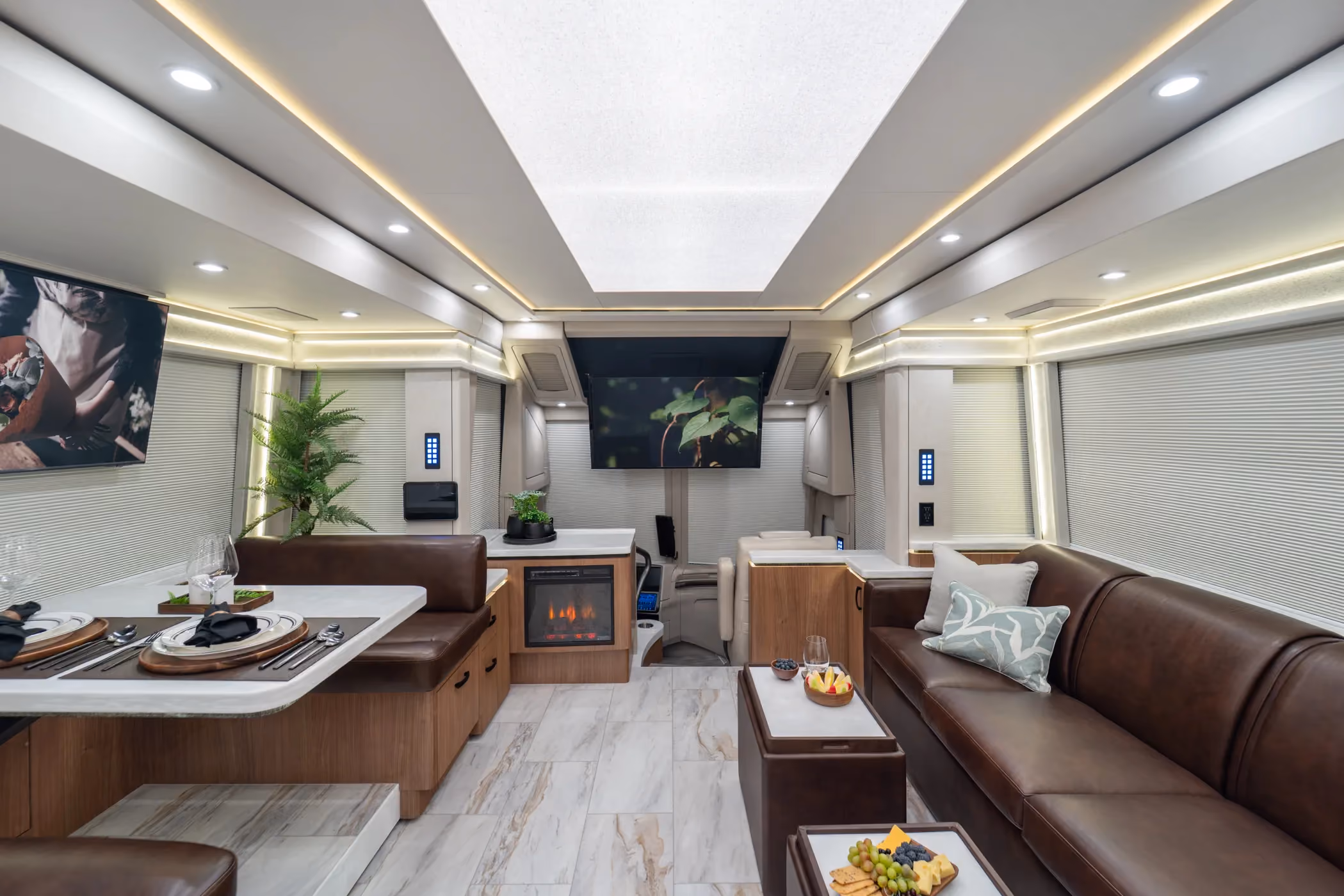 Interior of Marathon Coach #1407 | Luxury Motorcoach for Sale