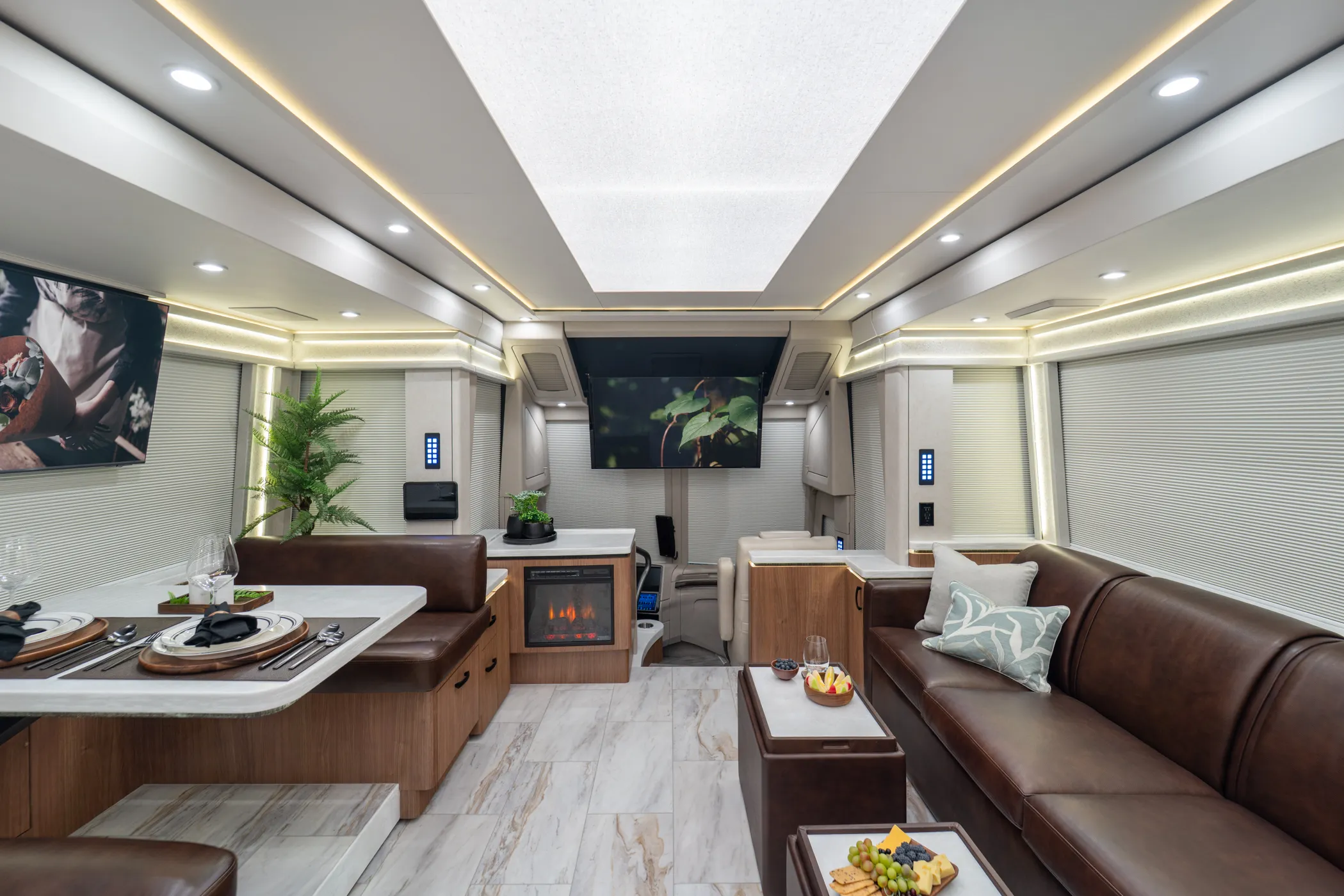 Interior of Marathon Coach #1407 | Luxury Motorcoach for Sale