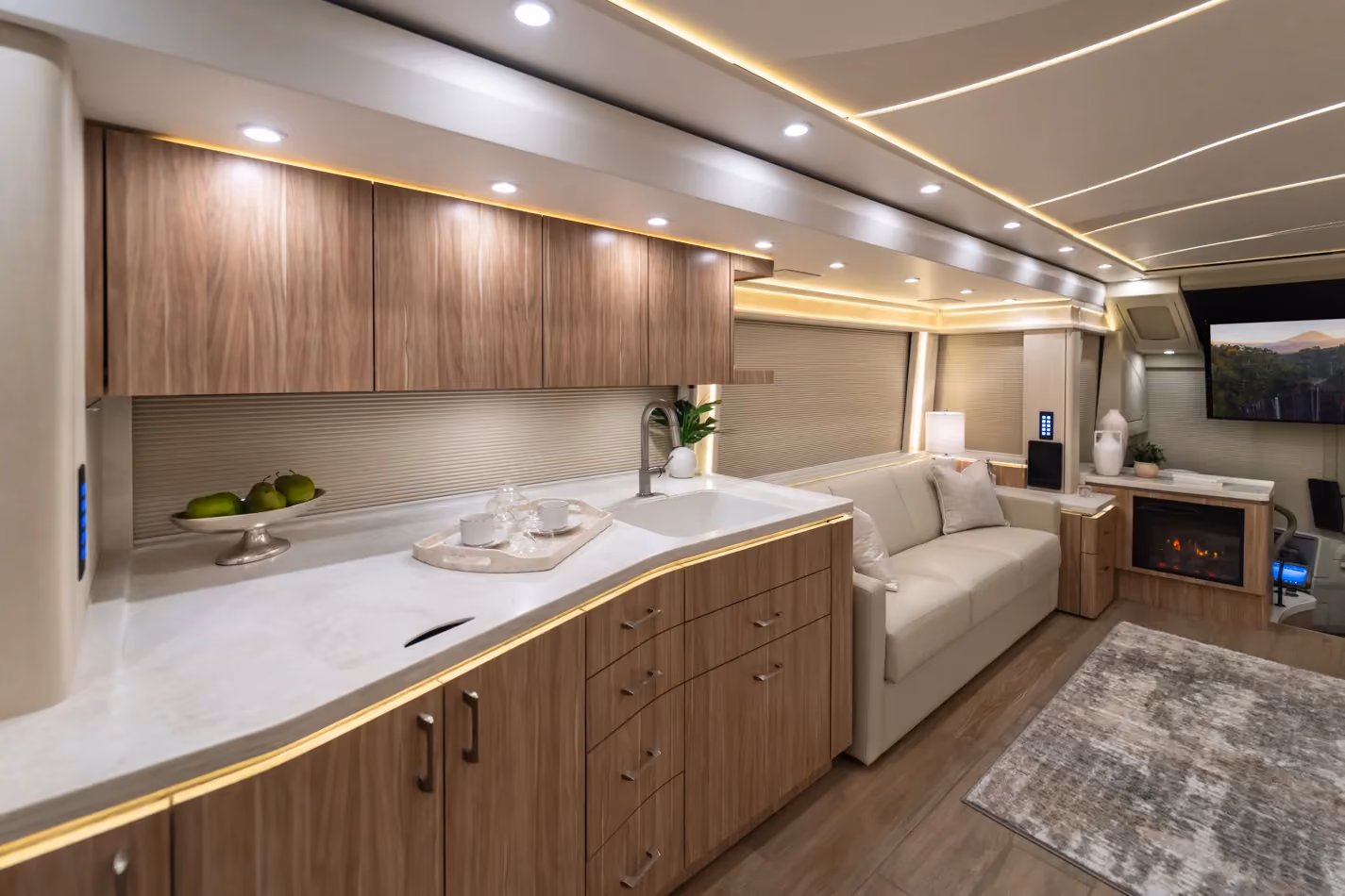 Interior of Marathon Coach #1402 | Luxury Motorcoach for Sale