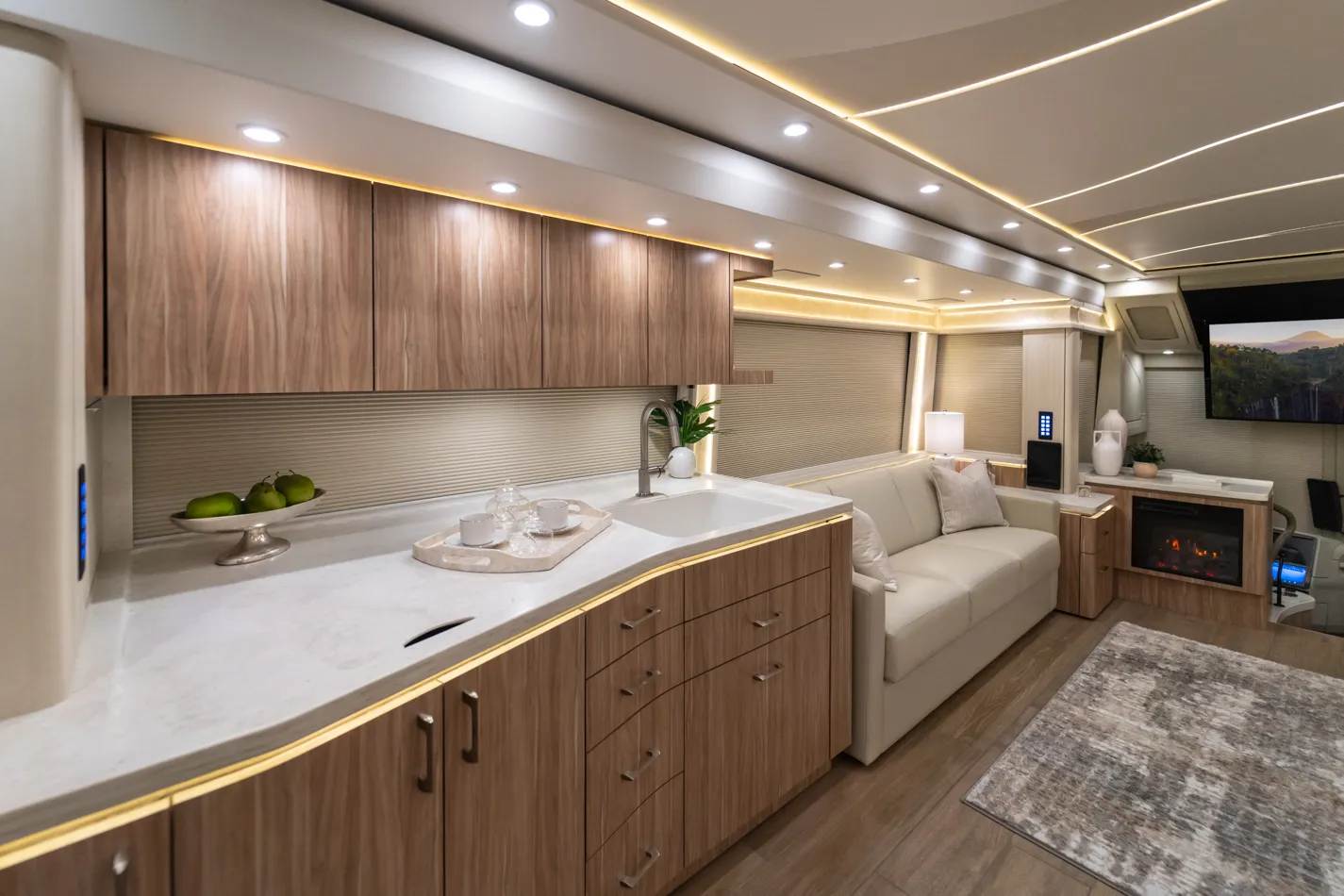 Interior of Marathon Coach #1402 | Luxury Motorcoach for Sale