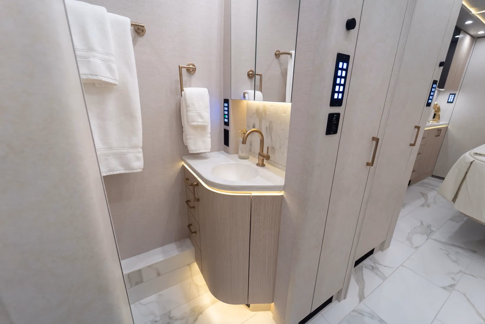 Interior of Marathon Coach #1406 | Luxury Motorcoach for Sale