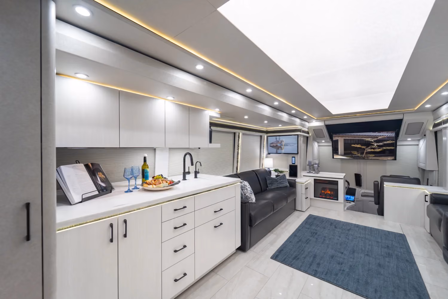Interior of Marathon Coach #1404 | Luxury Motorcoach for Sale