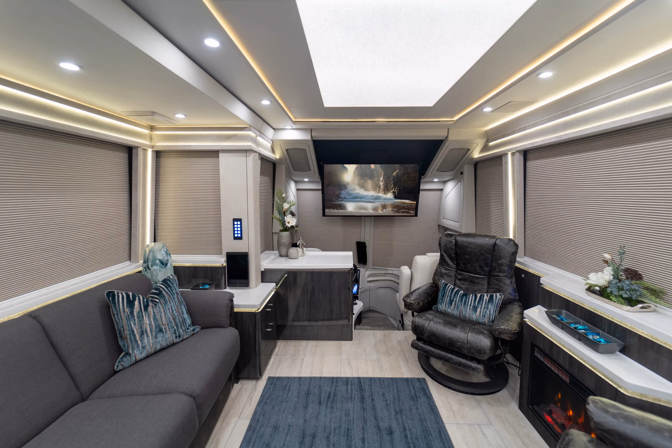 Interior of Marathon Coach #1401 | Luxury Motorcoach for Sale