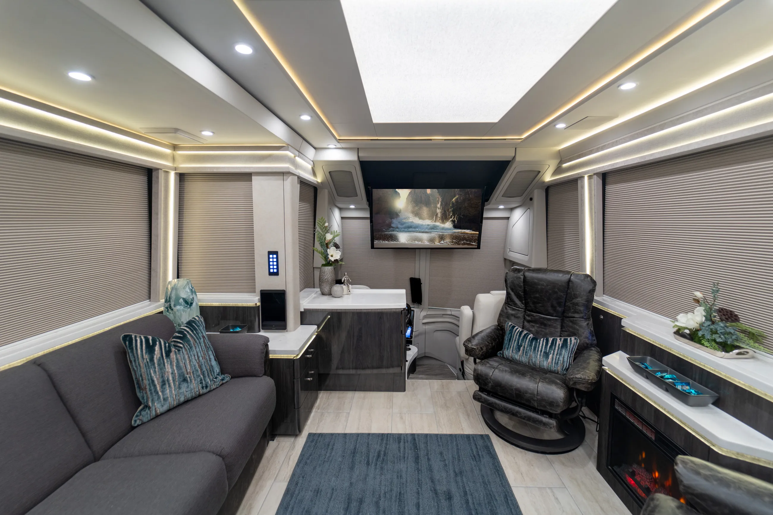 Interior of Marathon Coach #1401 | Luxury Motorcoach for Sale