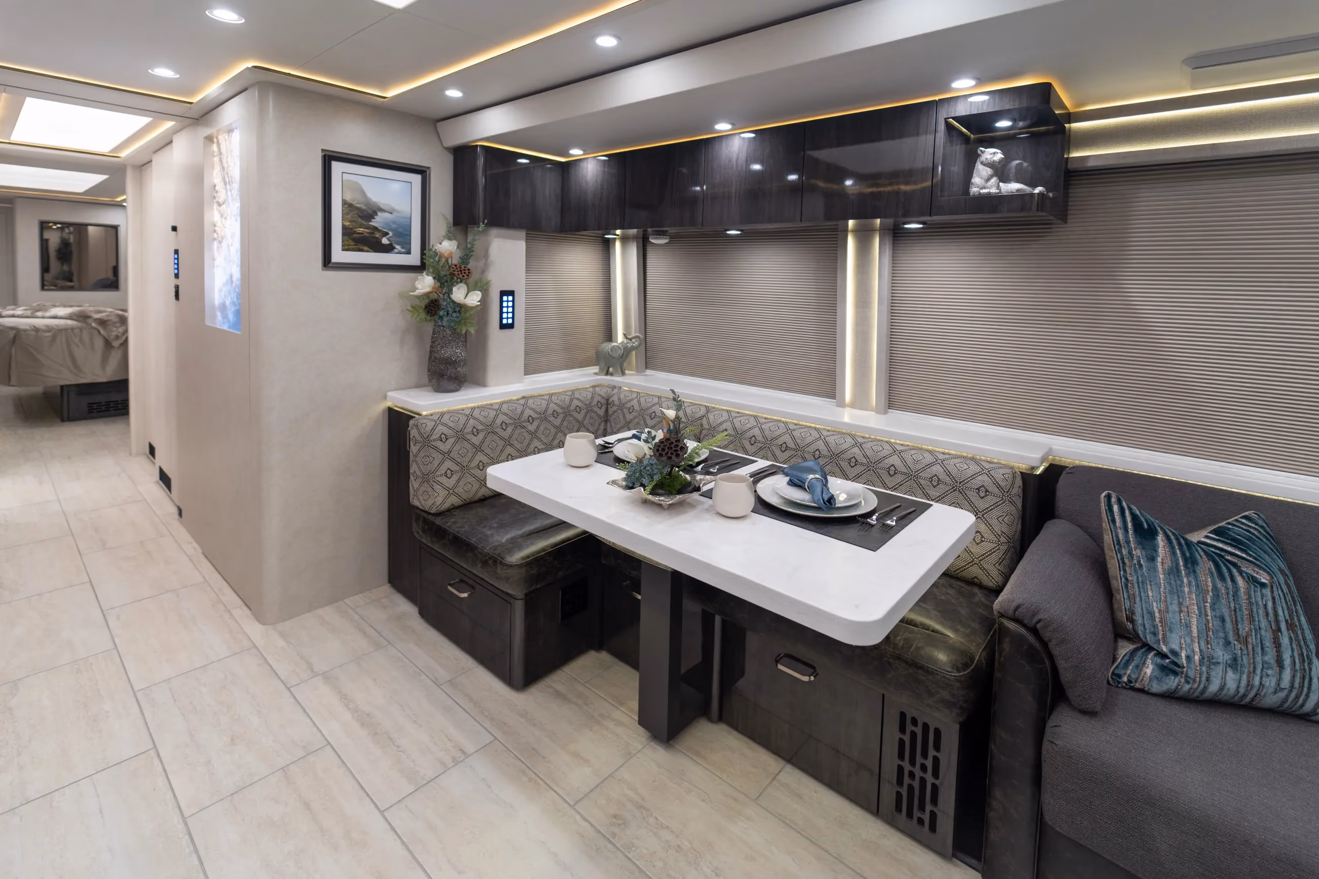Interior of Marathon Coach #1401 | Luxury Motorcoach for Sale