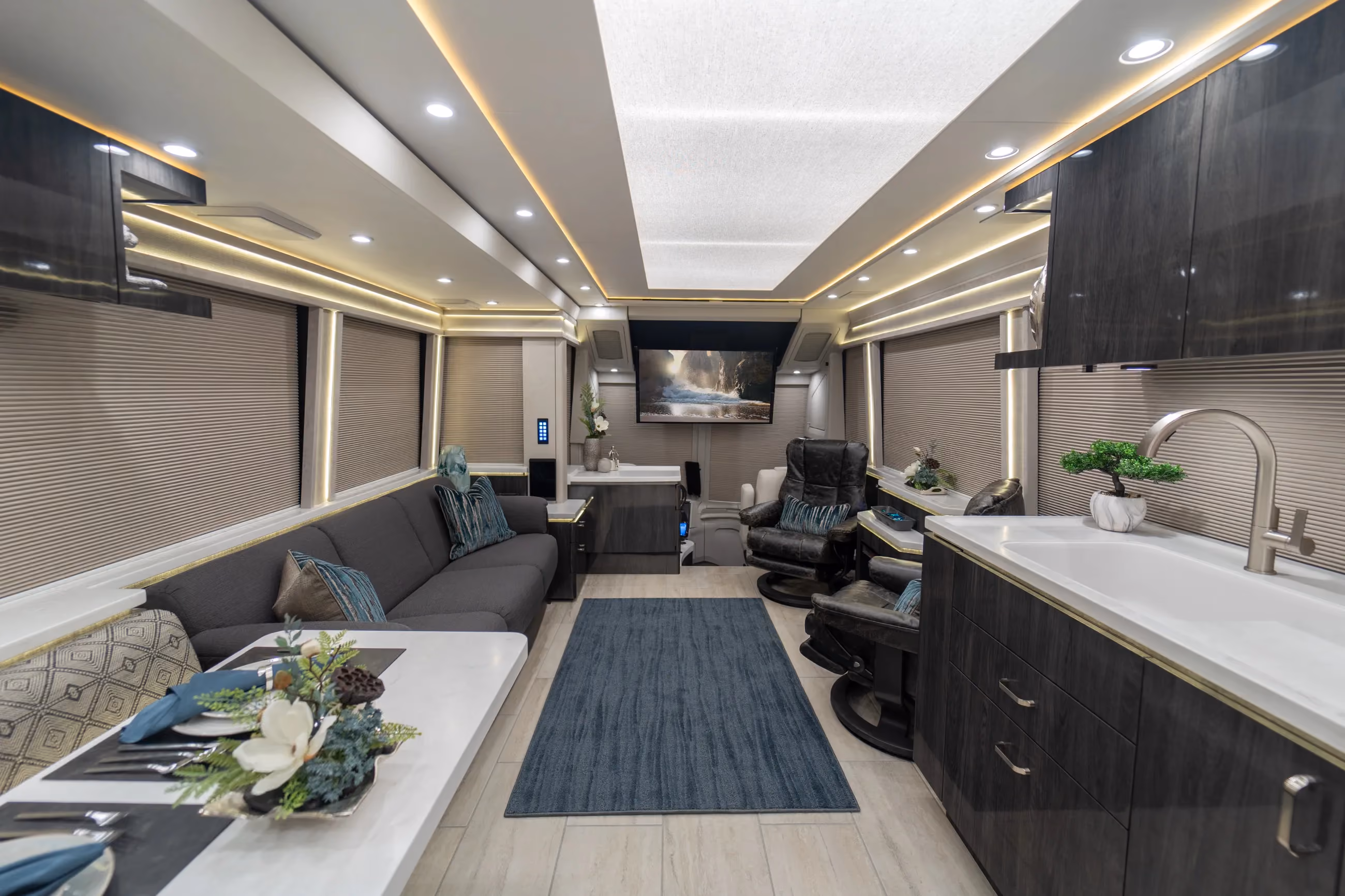 Interior of Marathon Coach #1401 | Luxury Motorcoach for Sale