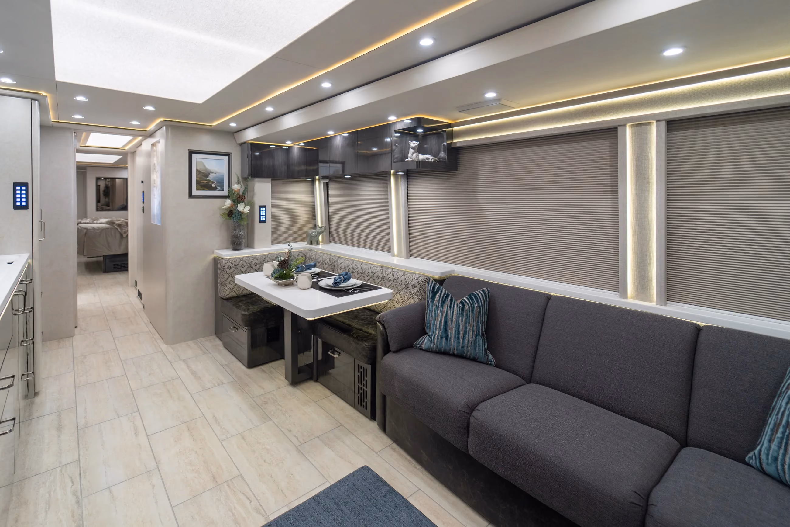 Interior of Marathon Coach #1401 | Luxury Motorcoach for Sale