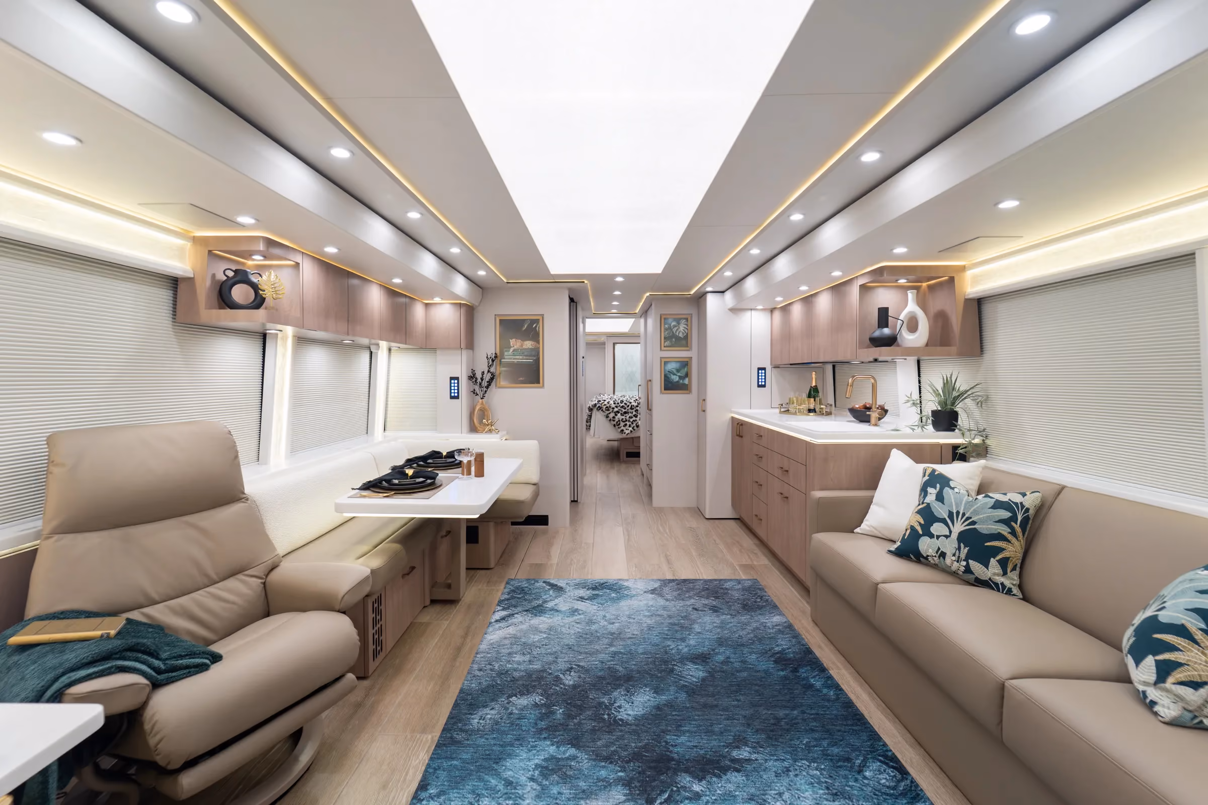Interior of Marathon Coach #1419 | Luxury Motorcoach for Sale