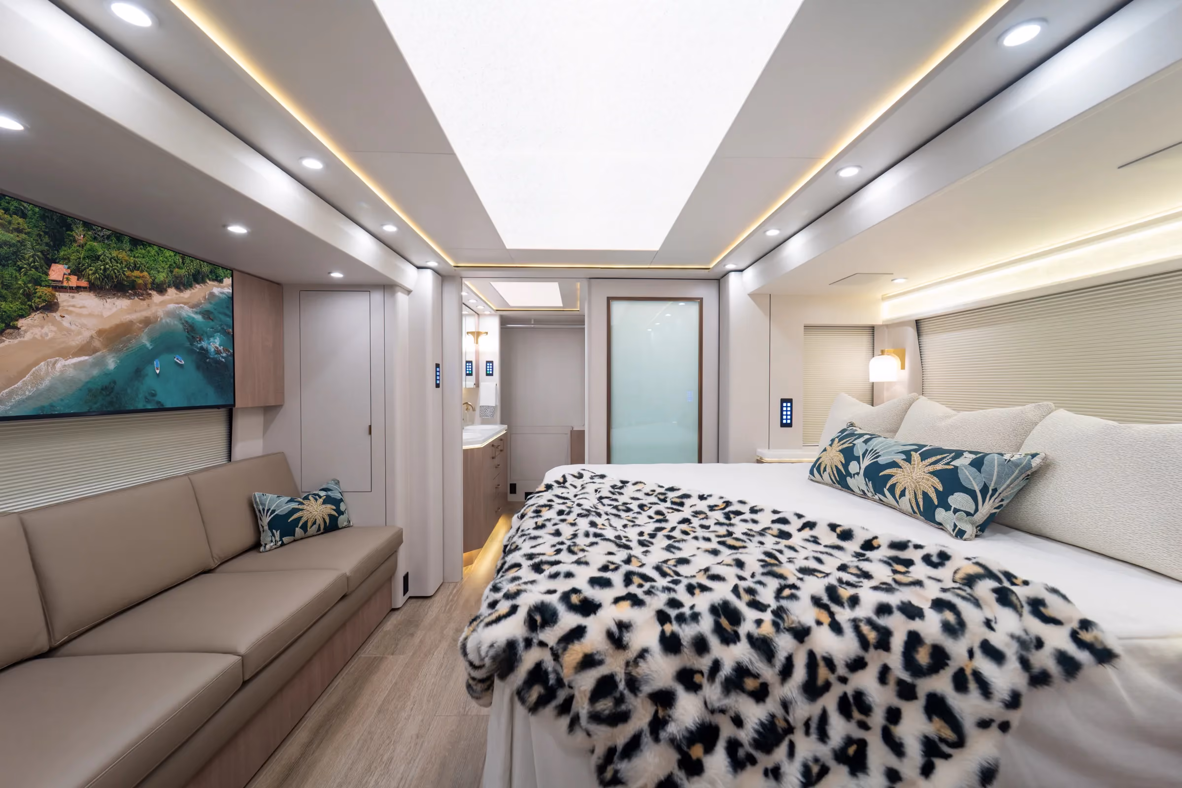 Interior of Marathon Coach #1419 | Luxury Motorcoach for Sale