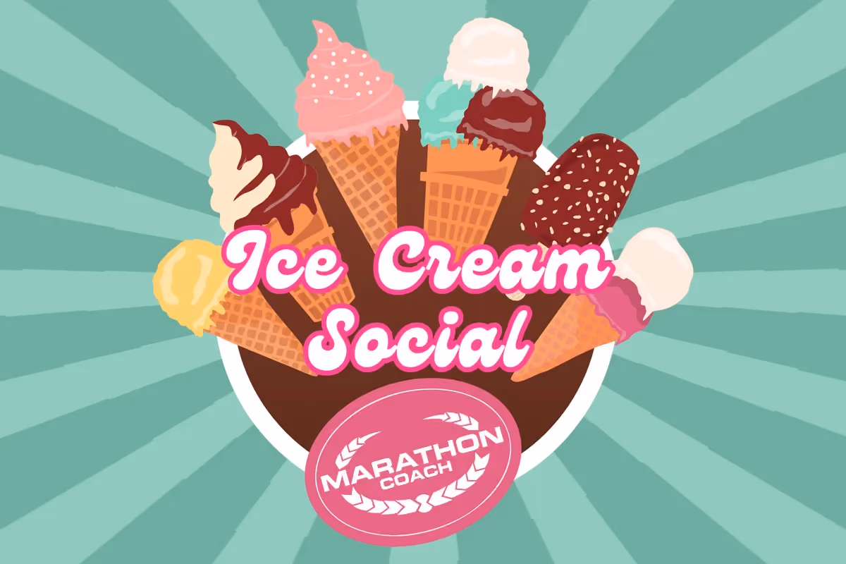 Ice cream treats with Marathon Coach Logo