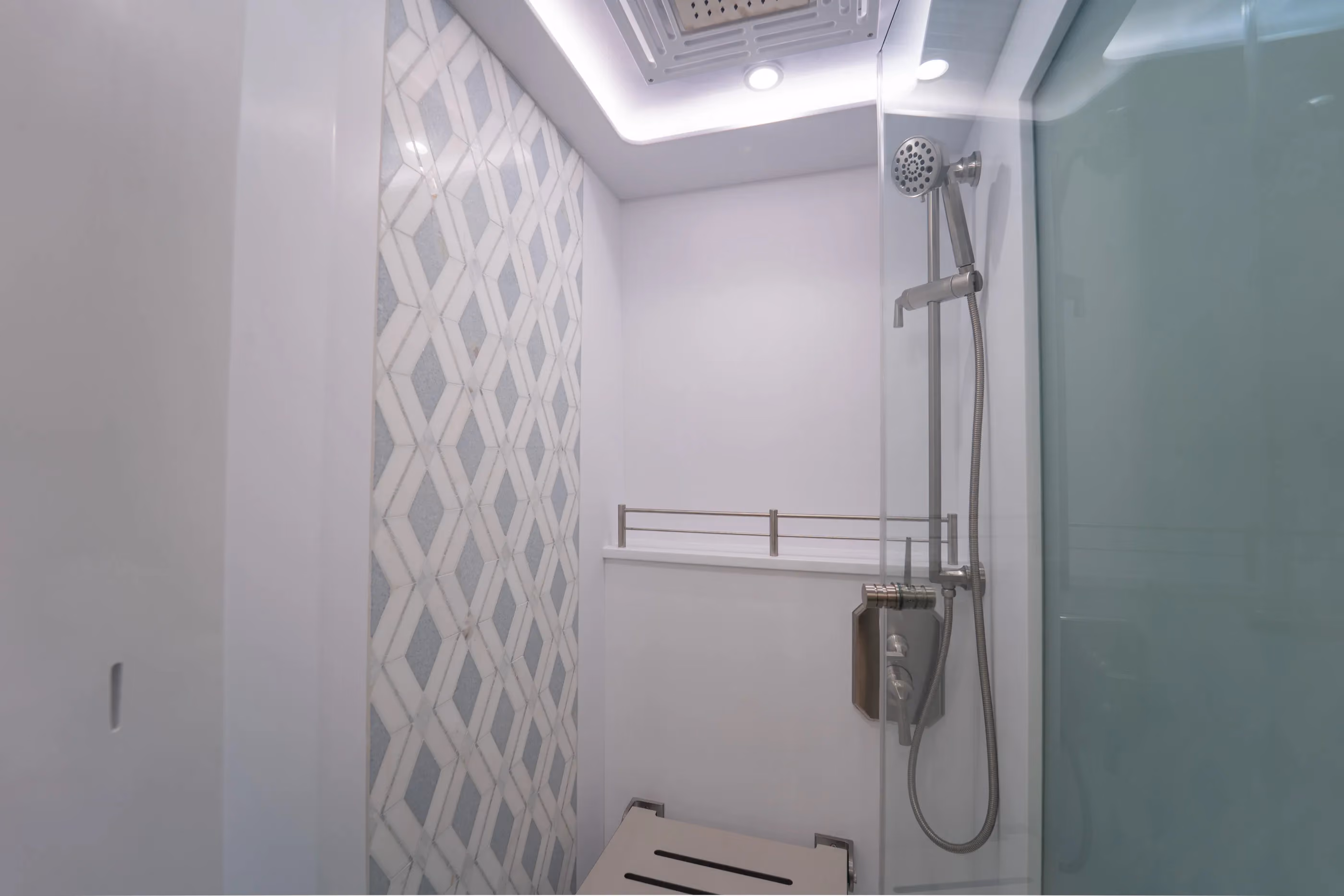 Stand up shower in Marathon Coach #1428