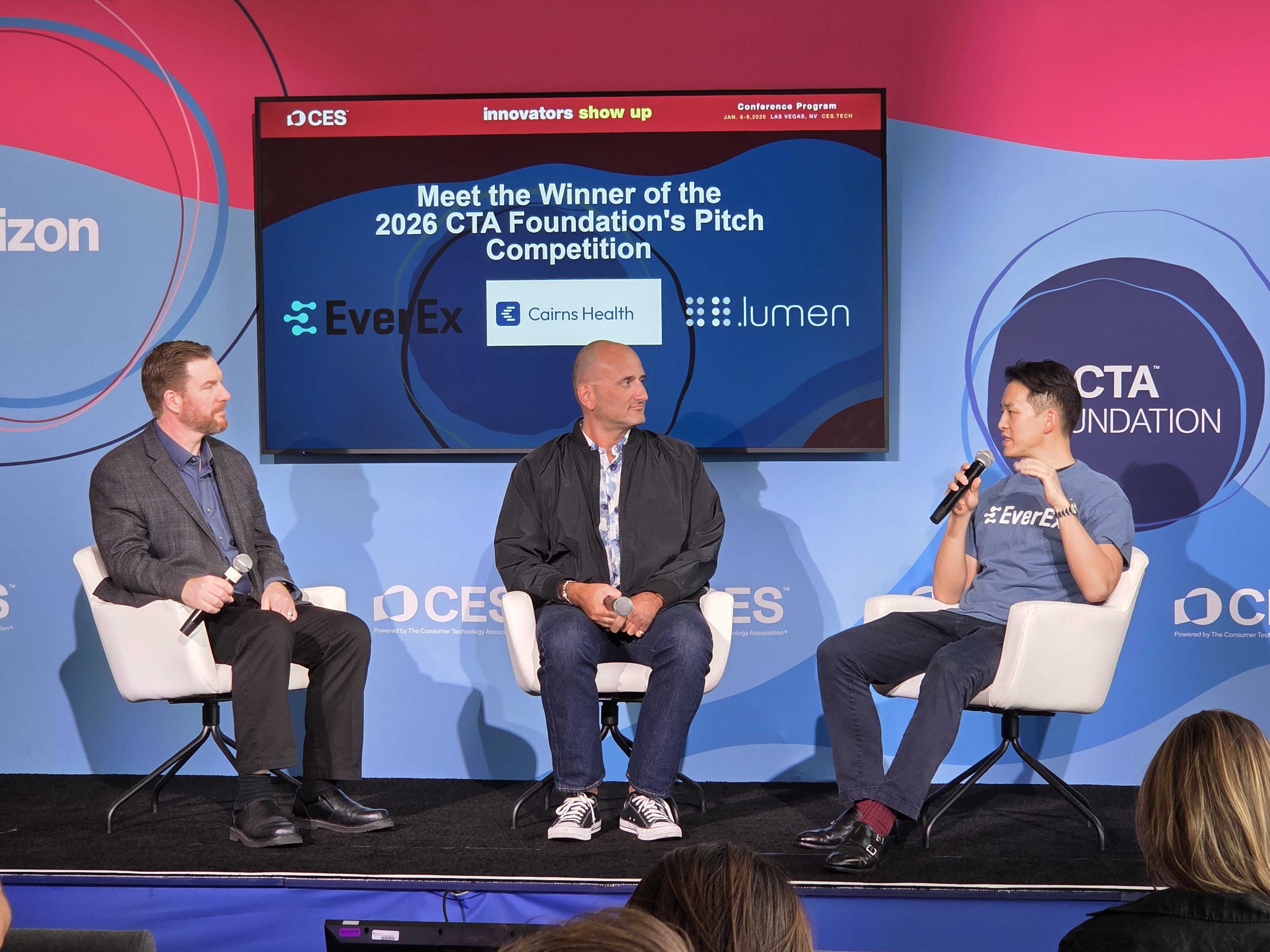 An image of our CEO Alex Yoon speaking to the audience about what EverEx and RTM is all about and how it makes an impact in the digital health scene.