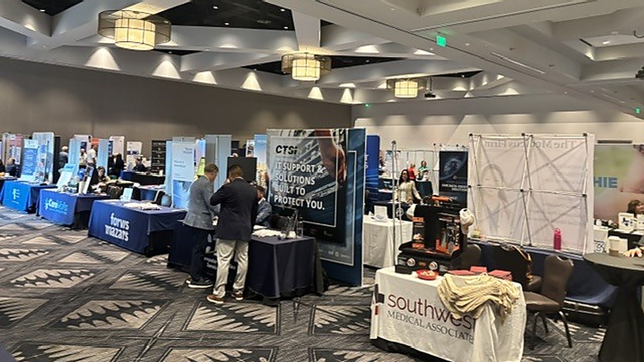 EverEx at the 2026 TORCH/TARHC Fall Conference in Round Rock, Texas: exhibitor booths on the tradeshow floor