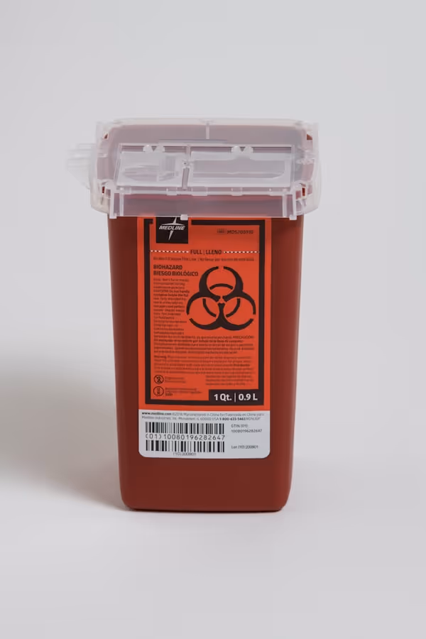 a plastic container with a red substance inside of it