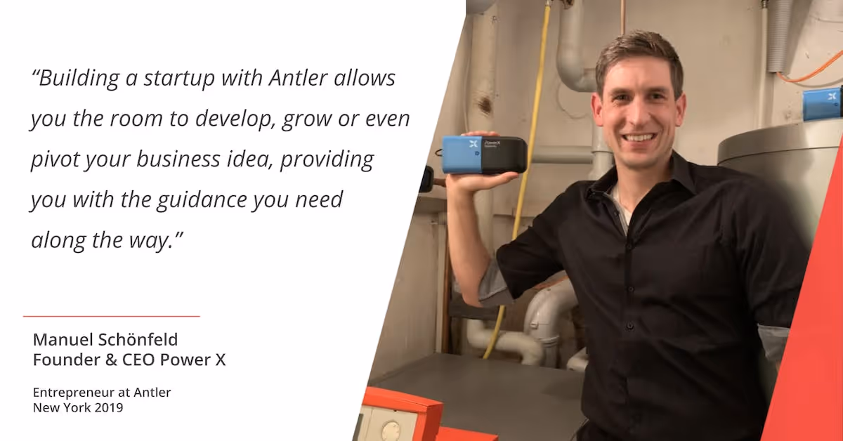 Image of entrepreneur at Antler Manuel Schonfeld Co Founder and CEO at Power X New York 