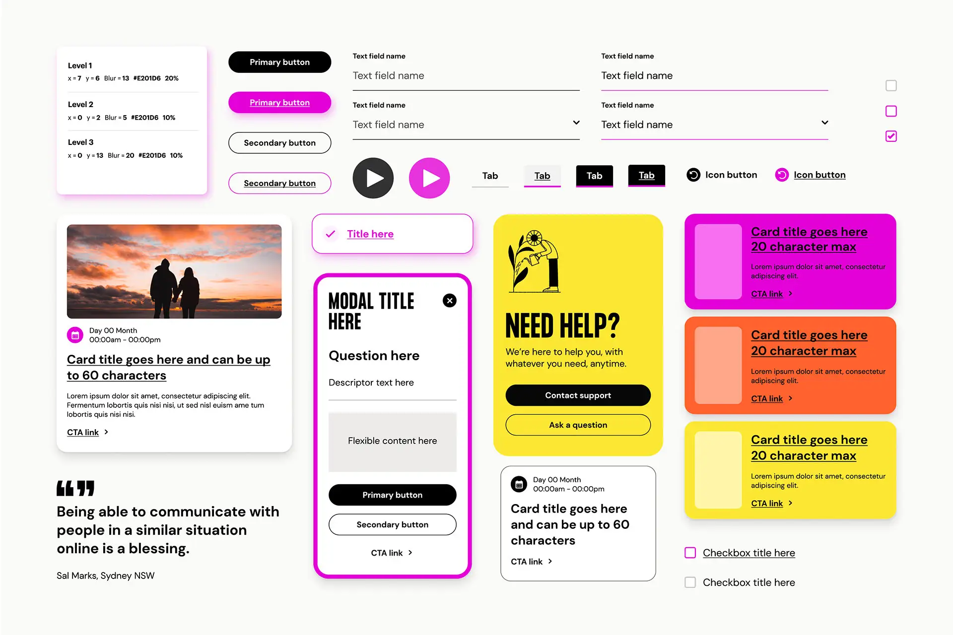 A set of SANE UI components.
