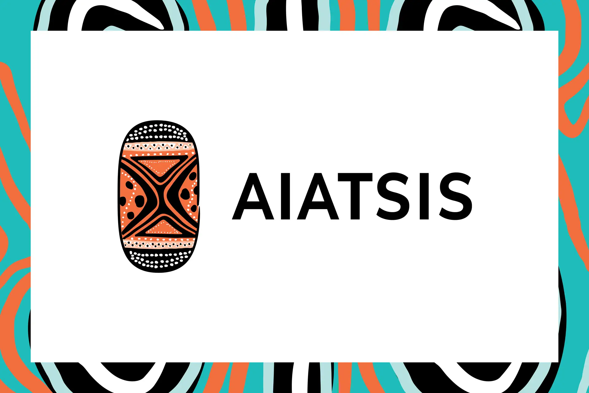 AIATSIS logo displayed over its signature patterned border.