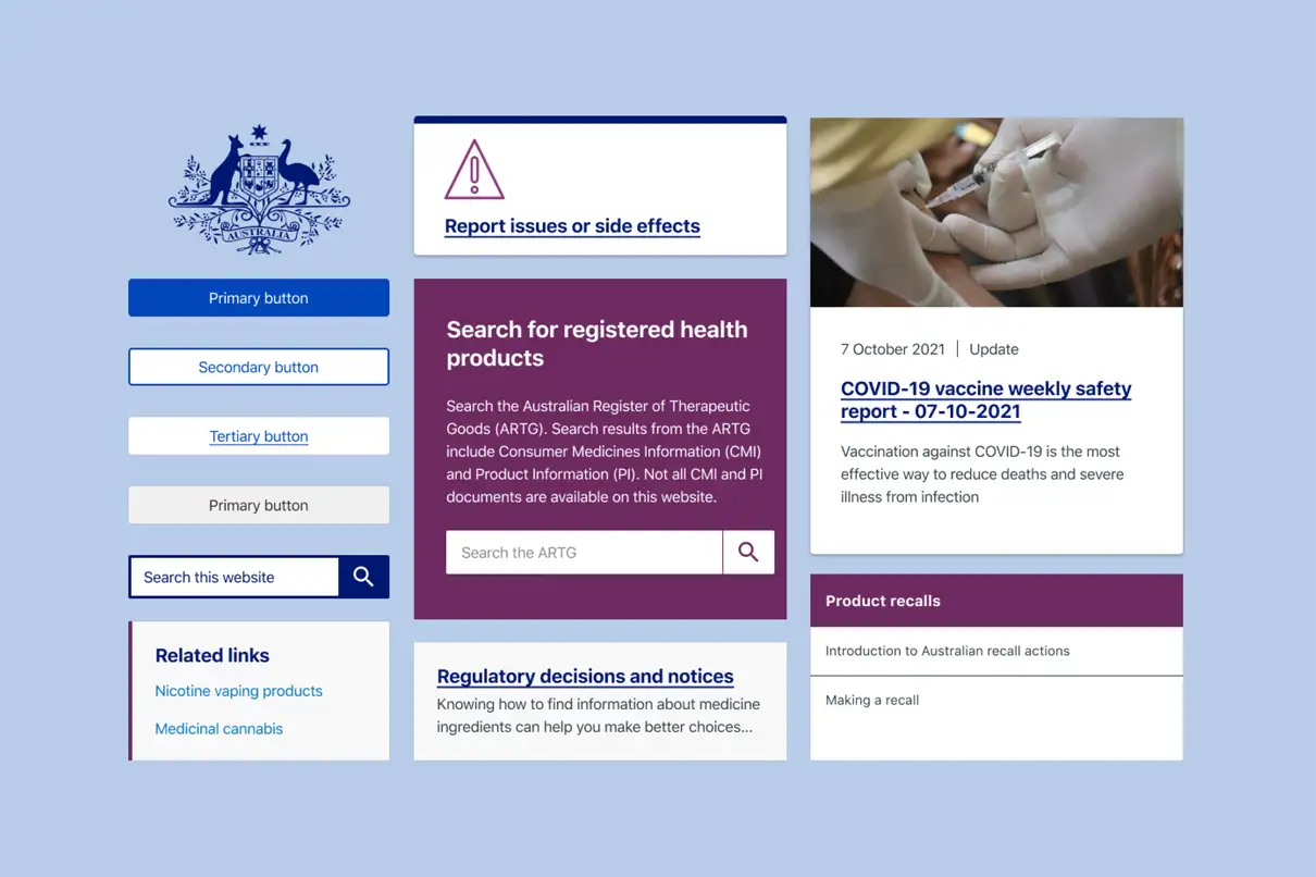 A collection of TGA UI components.