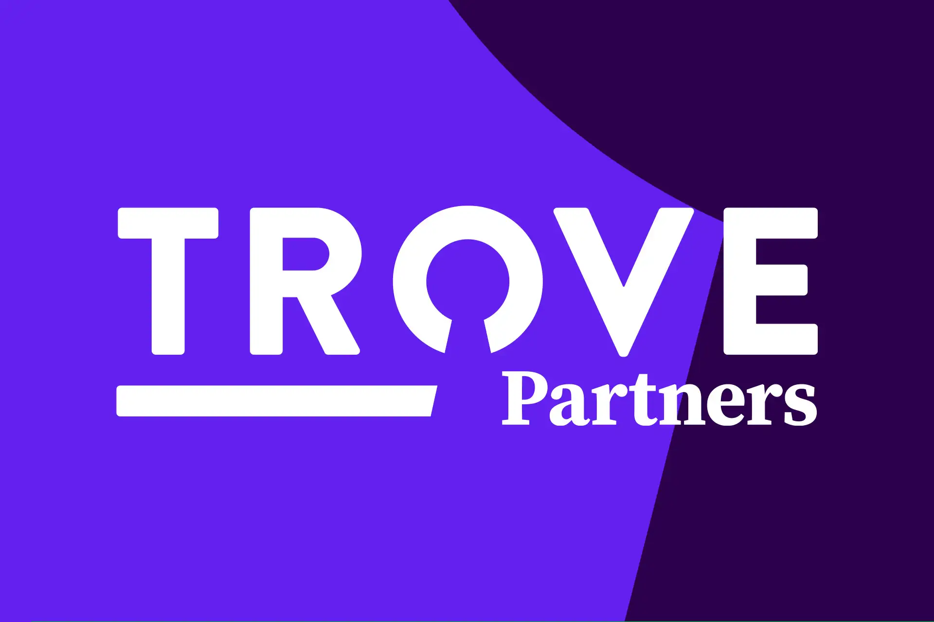 The Trove Partners logo displayed on a purple background.
