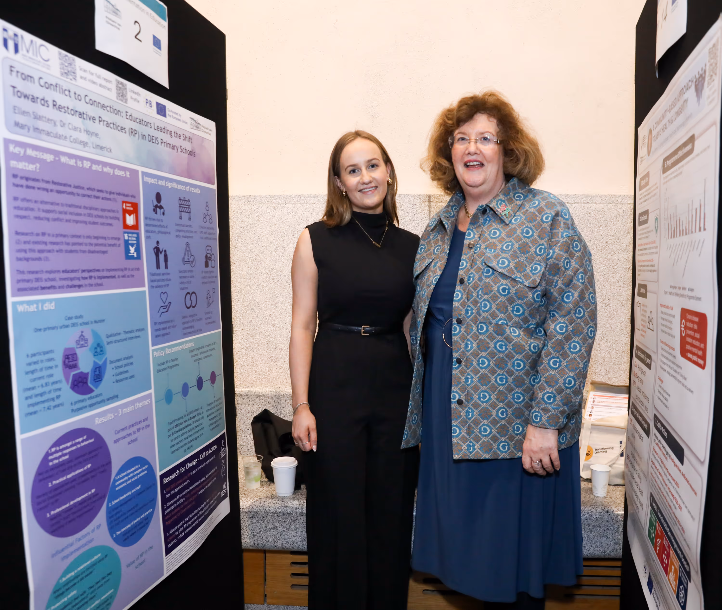 Senator Maria Byrne awarding MIC student with Certifcate