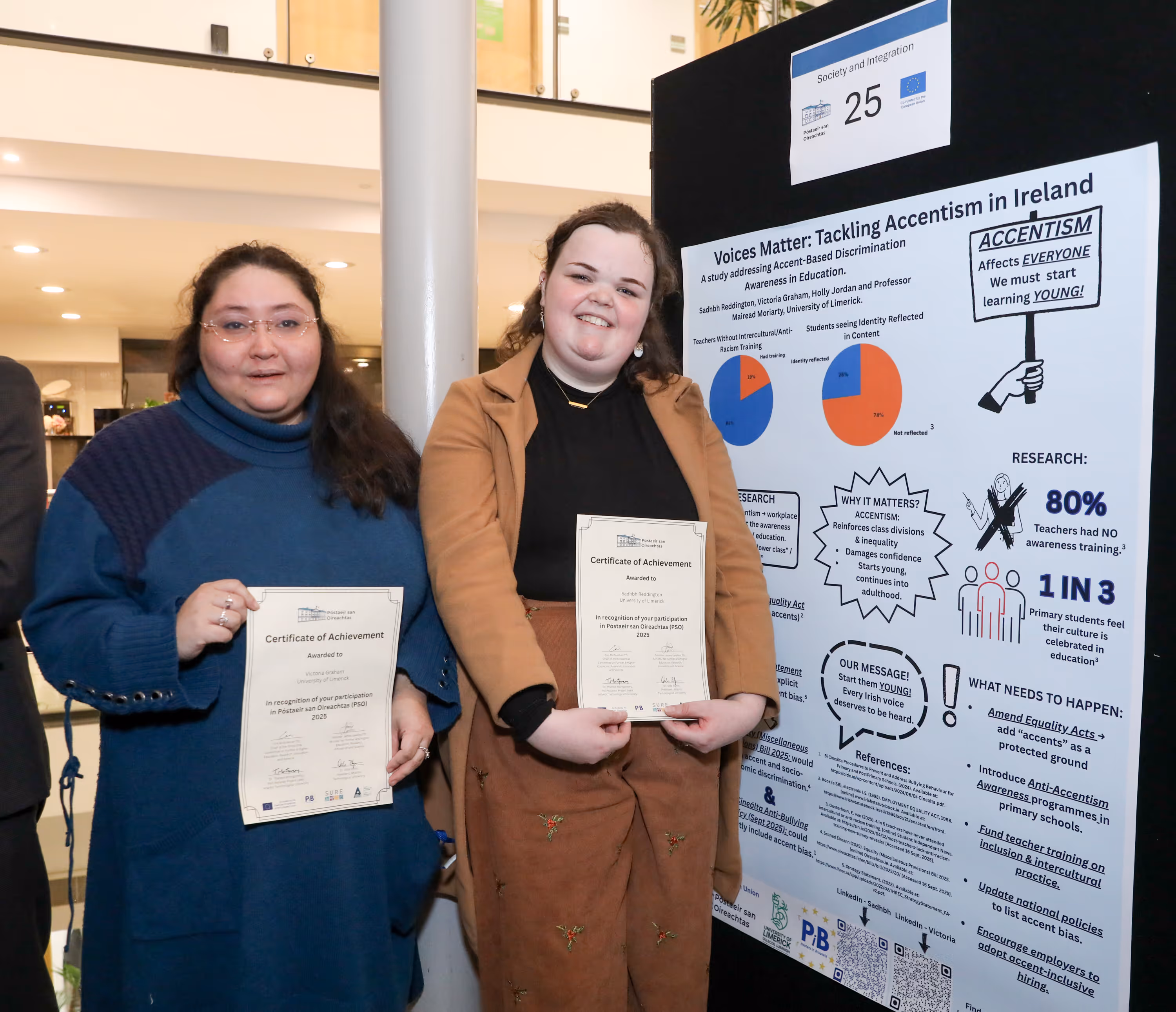 UL students awarded PsO certificate