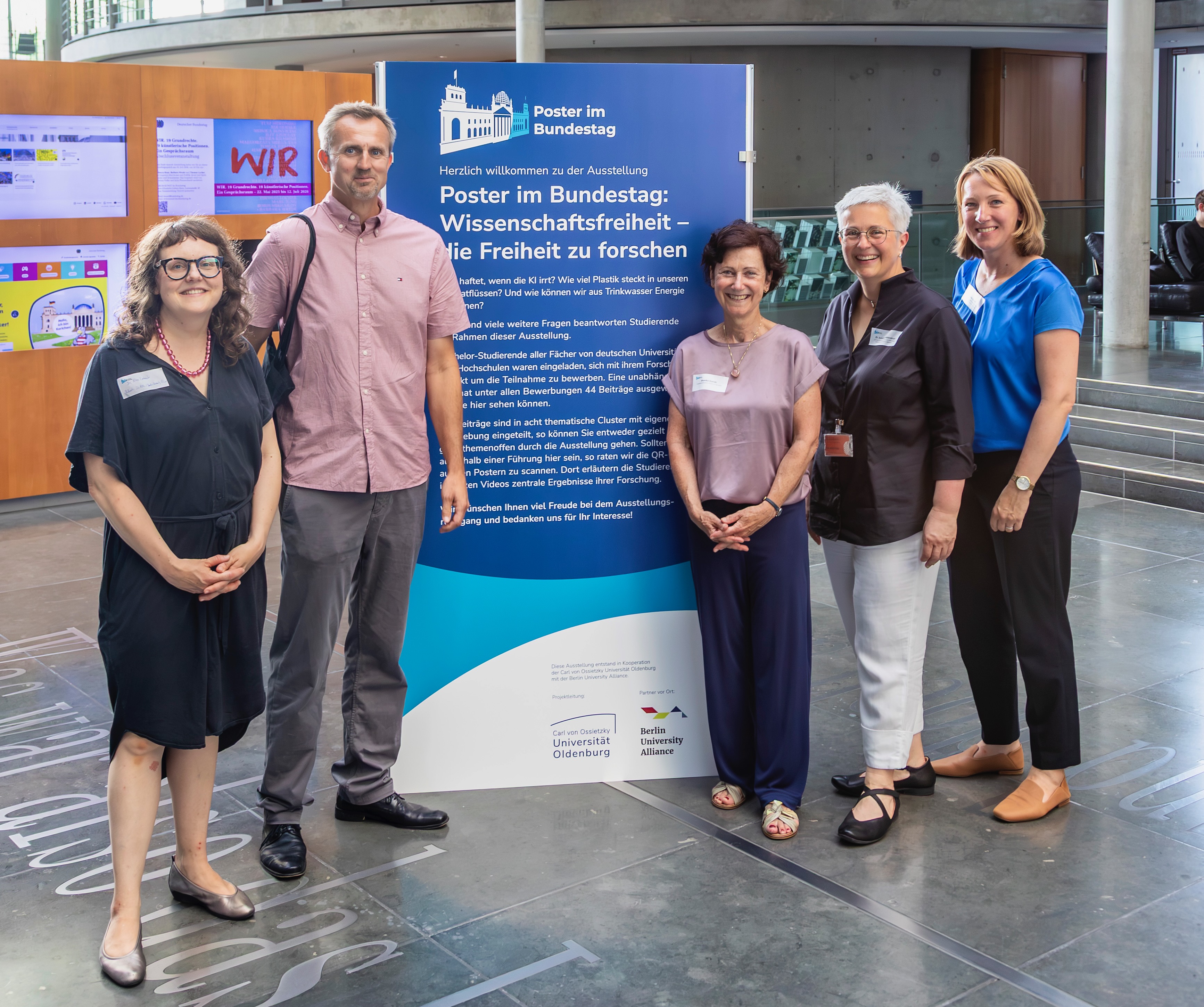 The organising team of Poster im Bundestag from the University of Oldenburg