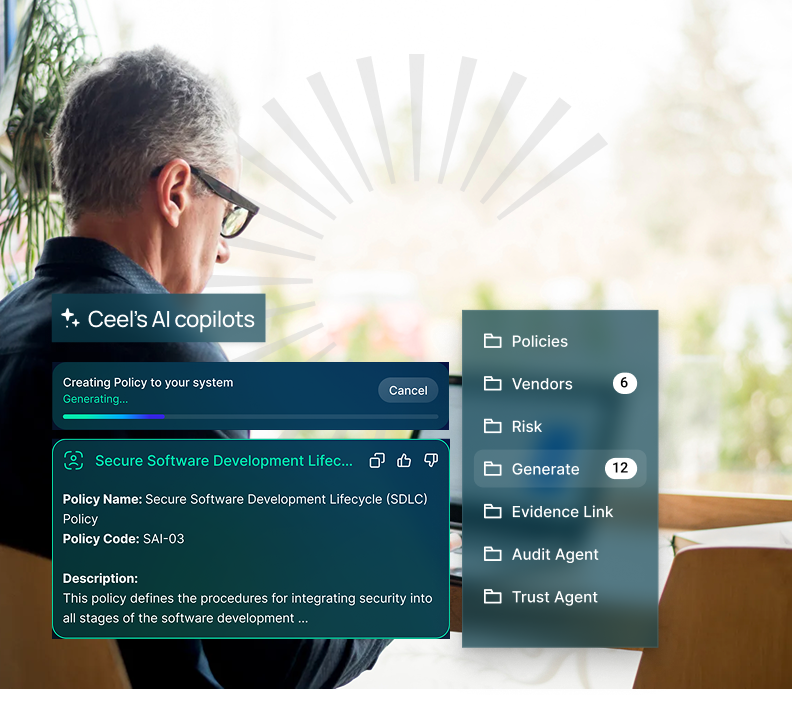 A man sitting in a chair looking out a window.