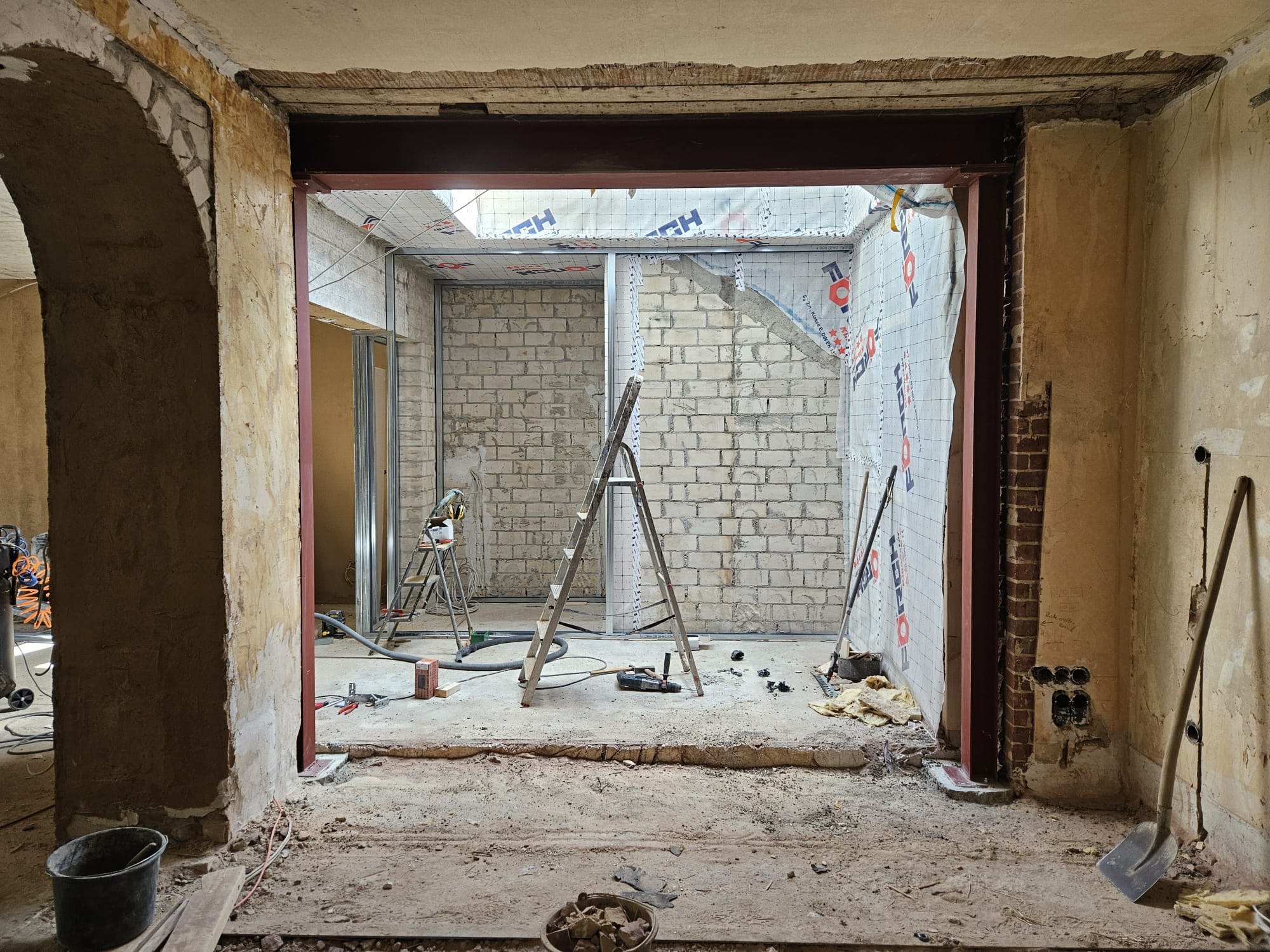 Foto von Baustelle Umbau Wanddruchbruch Hohe Geest Münster