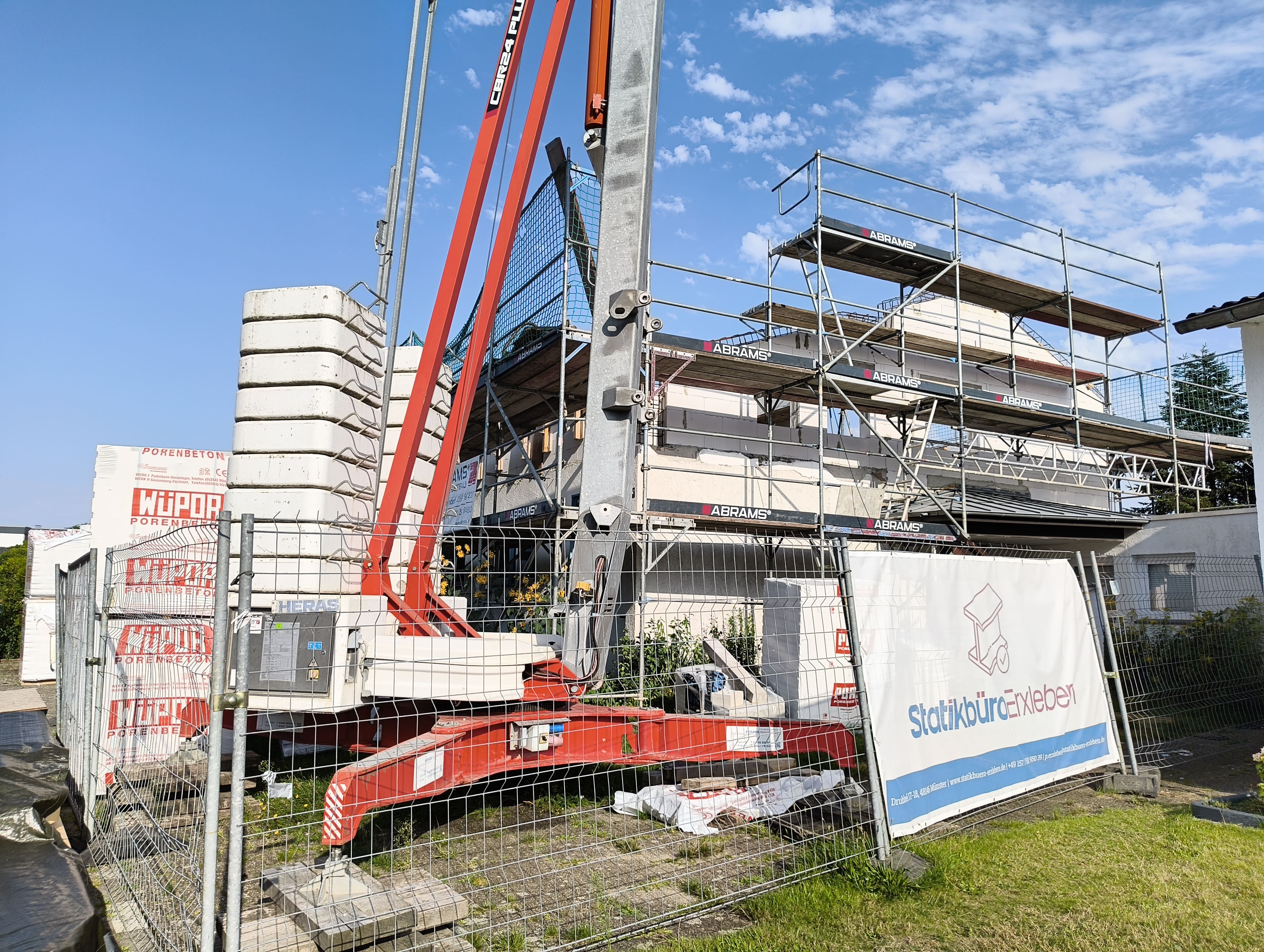 Foto Baustelle Lastkran