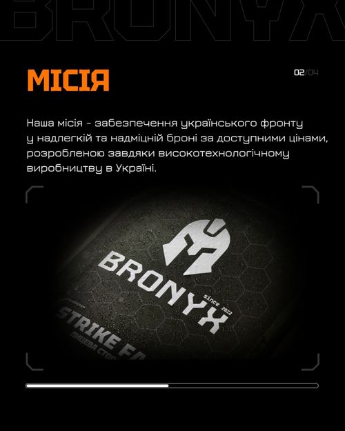 Тестування бронеплити BRONYX у лабораторії за стандартом DSTU 8782:2018