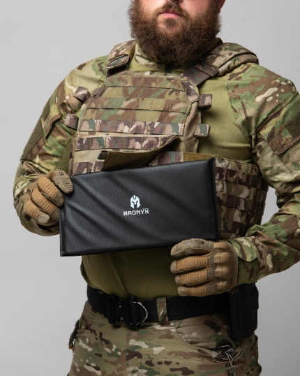 М’який балістичний пакет у камербанди BRONYX — вигляд спереду
