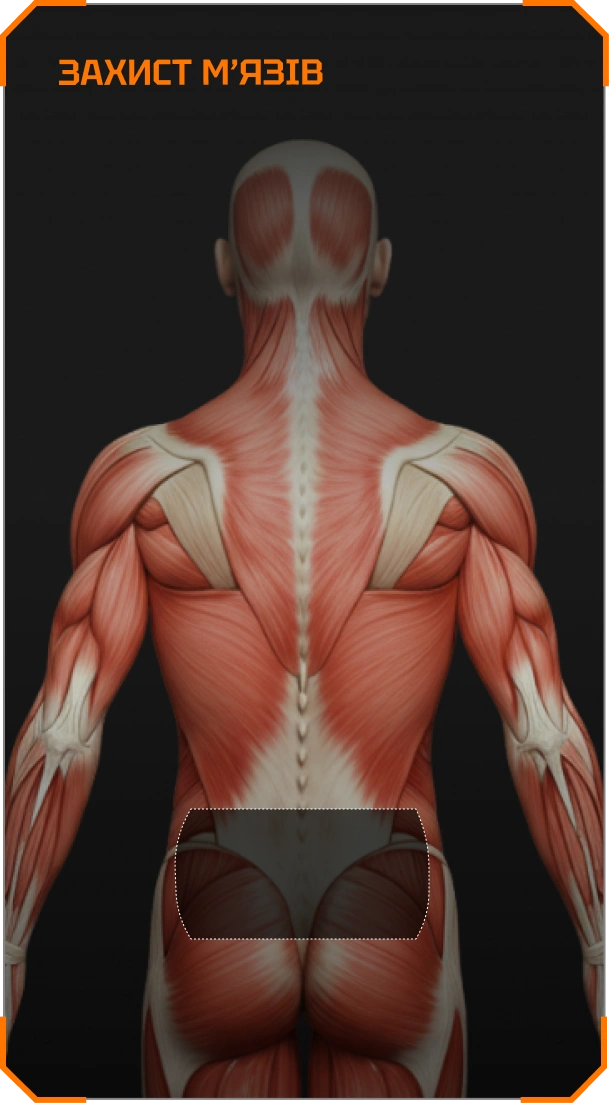 М’який балістичний елемент попереку — легкий і гнучкий захист