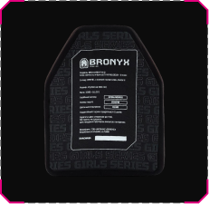 Бронеплита BRONYX 5 класу Ultimate Series — преміальний рівень захисту при мінімальній вазі. Зворотня Сторона Плити