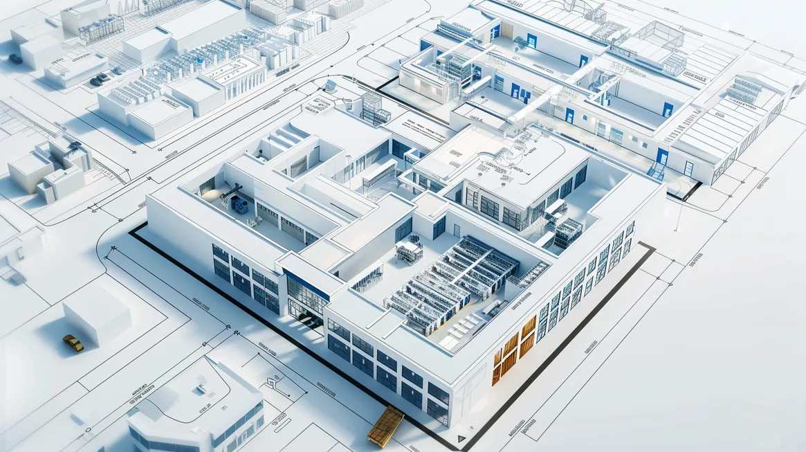 Revit model example of a 2 level office