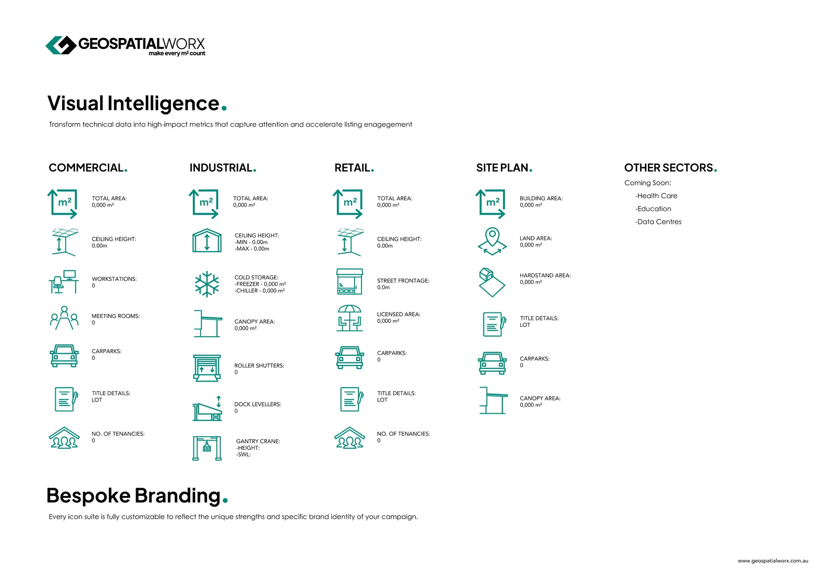 Floor Plan for marketing of a 2 level retail tenancy