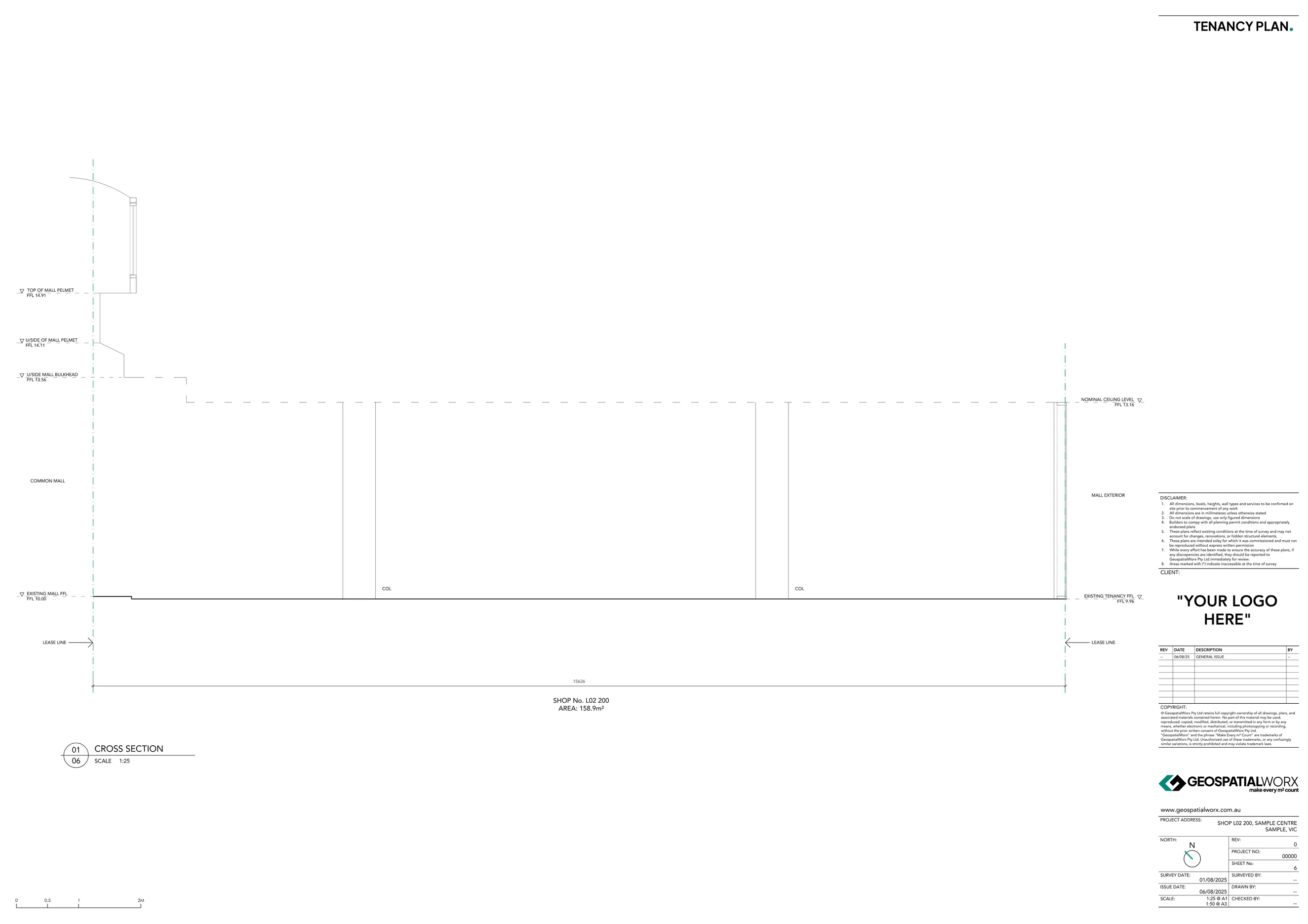 4 external elevations of a warehouse building with a 2 level office