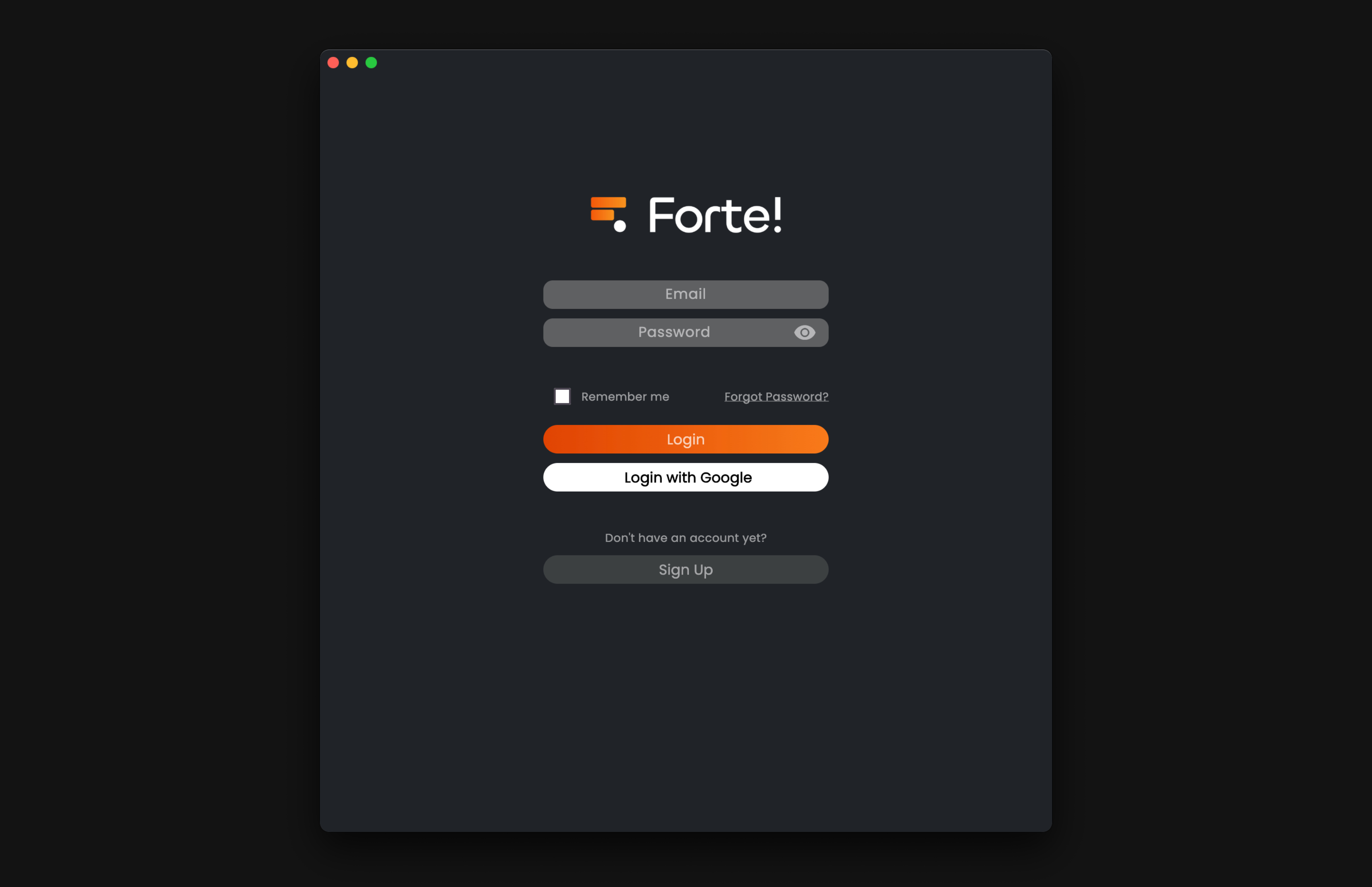 Creating a free account