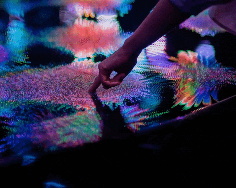 Abstract visual representing LIMAH's Physical-Digital Experience Systems discipline