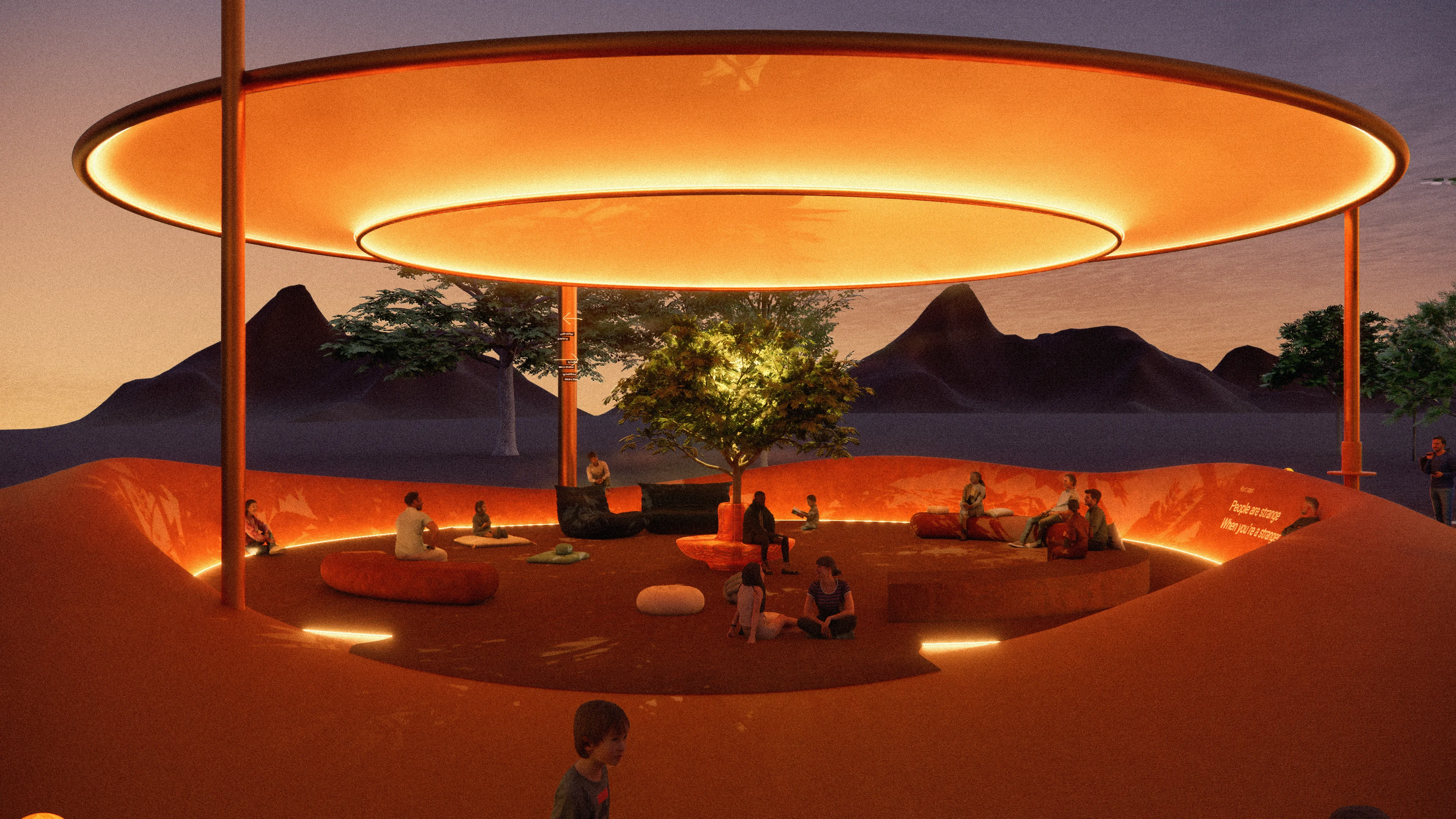 Festival Arena placemaking project, turning functional space into felt experience