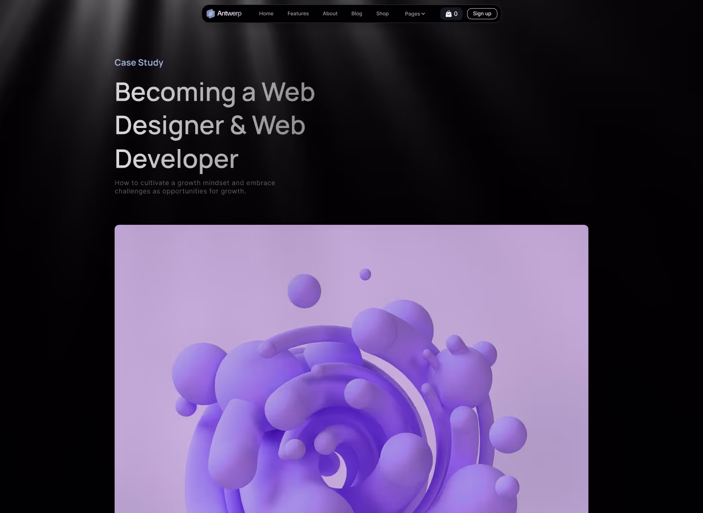 SaaS Webflow Template -Antwerp - Created by Wedoflow.com and Azwedo.com
