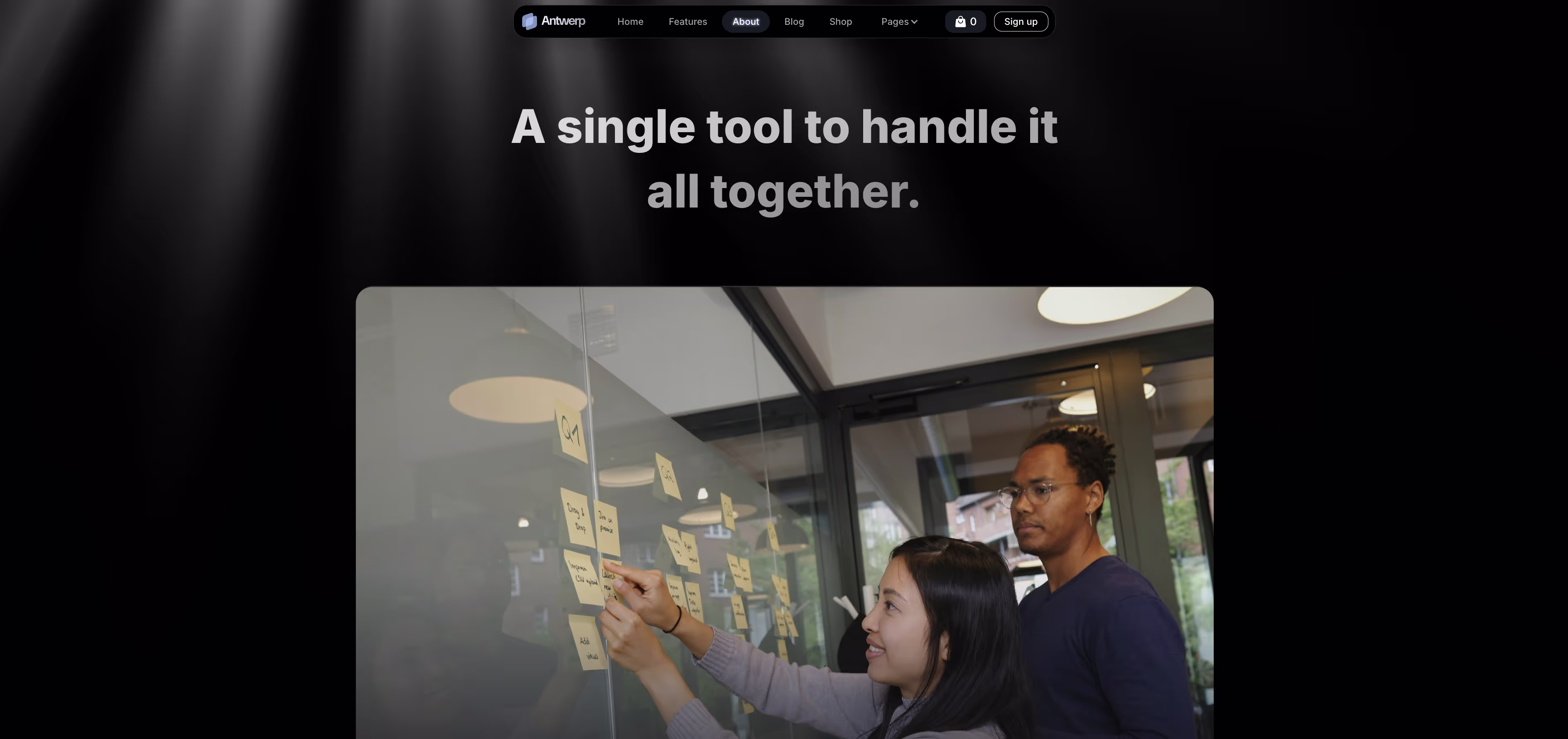 SaaS Webflow Template -Antwerp - Created by Wedoflow.com and Azwedo.com