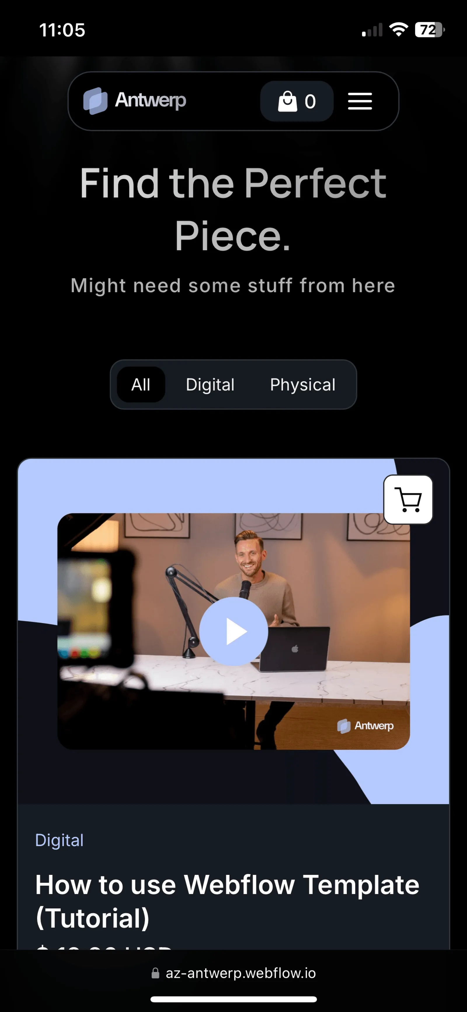 SaaS Webflow Template -Antwerp - Created by Wedoflow.com and Azwedo.com