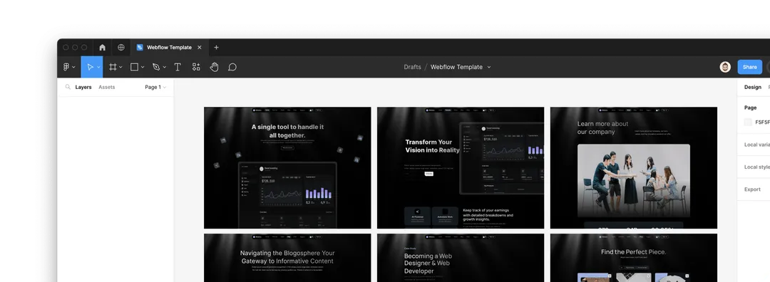 SaaS Webflow Template -Antwerp - Created by Wedoflow.com and Azwedo.com