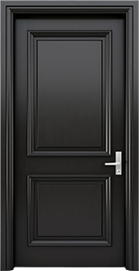 black elegant door